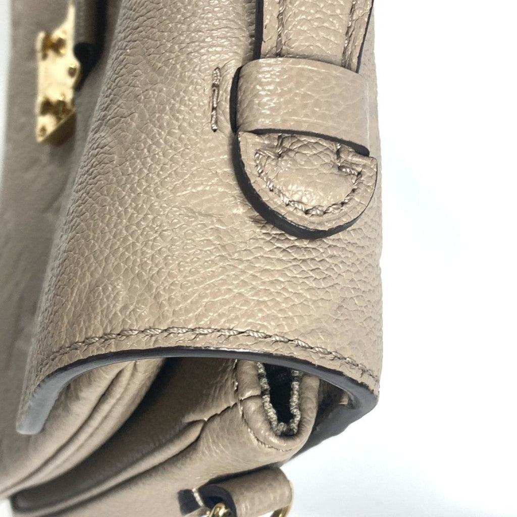 Louis Vuitton Monogram Empreinte Beige Tourterelle Monogram Empreinte Handbag Pochette Shoulder Bag