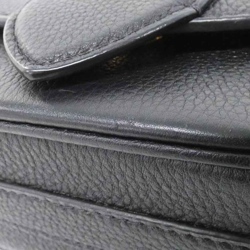 Louis Vuitton Black Leather Shoulder Bag