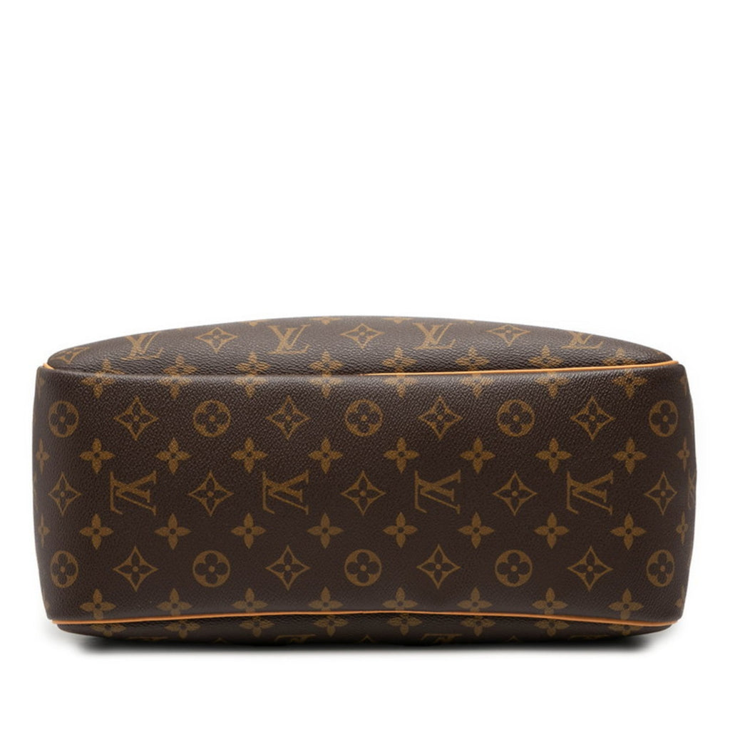 Louis Vuitton Brown Pvc Leather Handbag