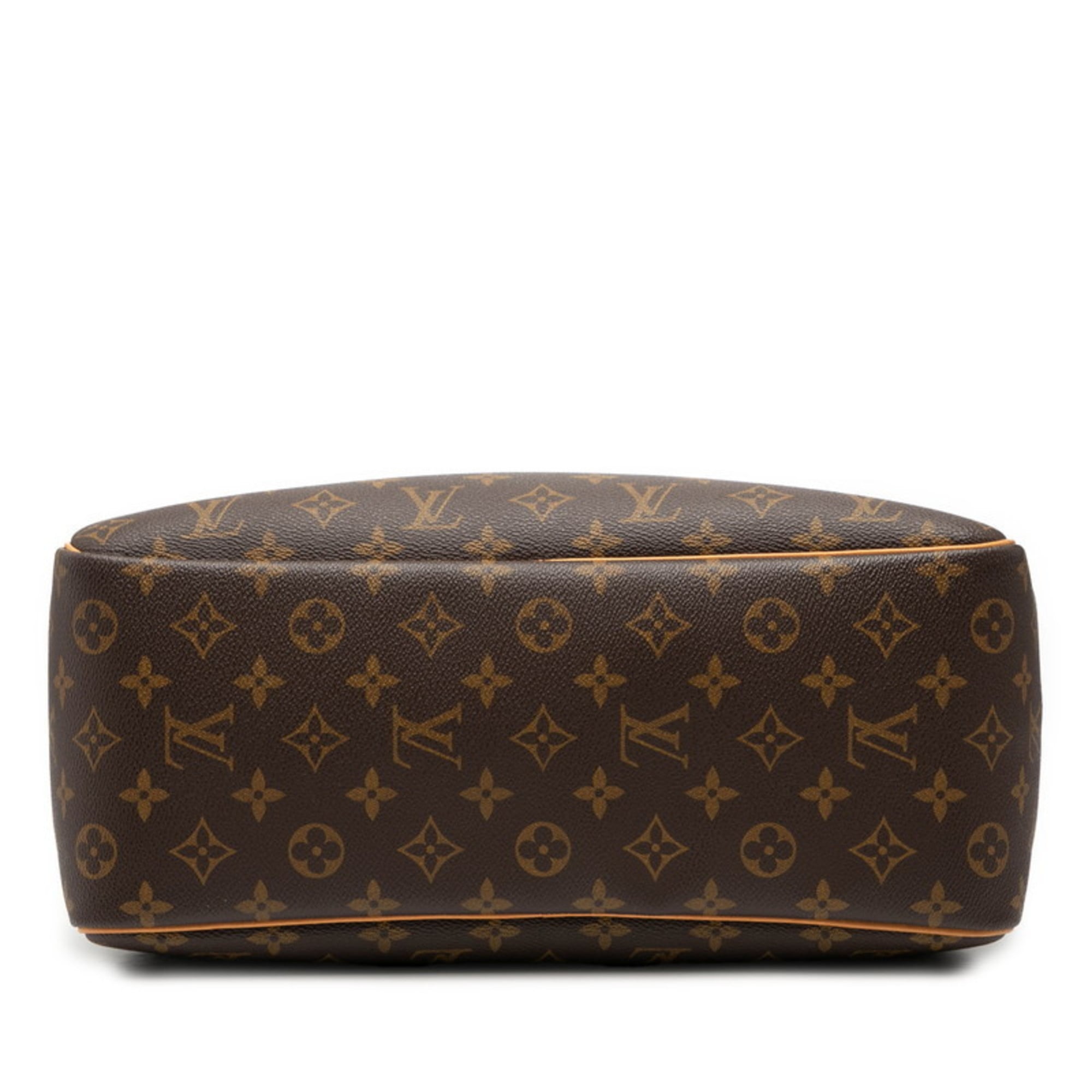 Louis Vuitton Brown Pvc Leather Handbag