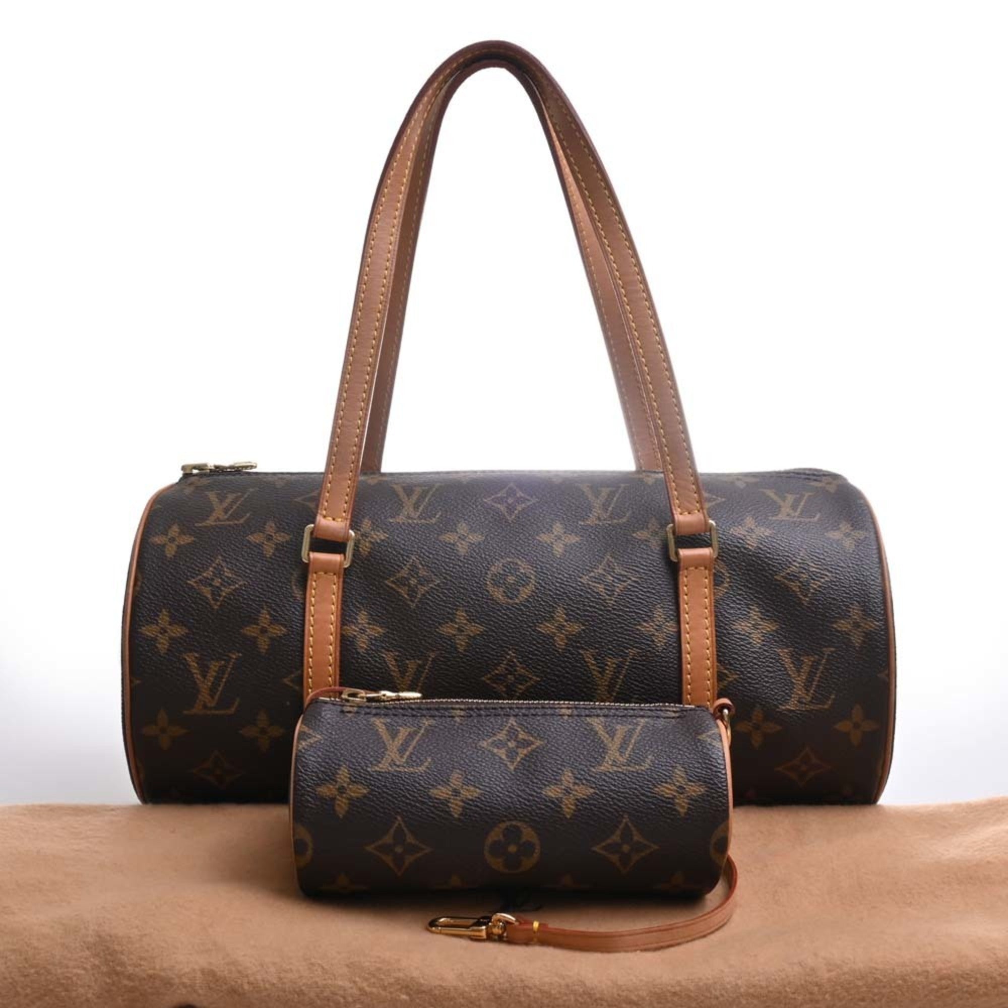 LOUIS VUITTON Monogram Papillon 30 Shoulder Bag M51385 Br Women's