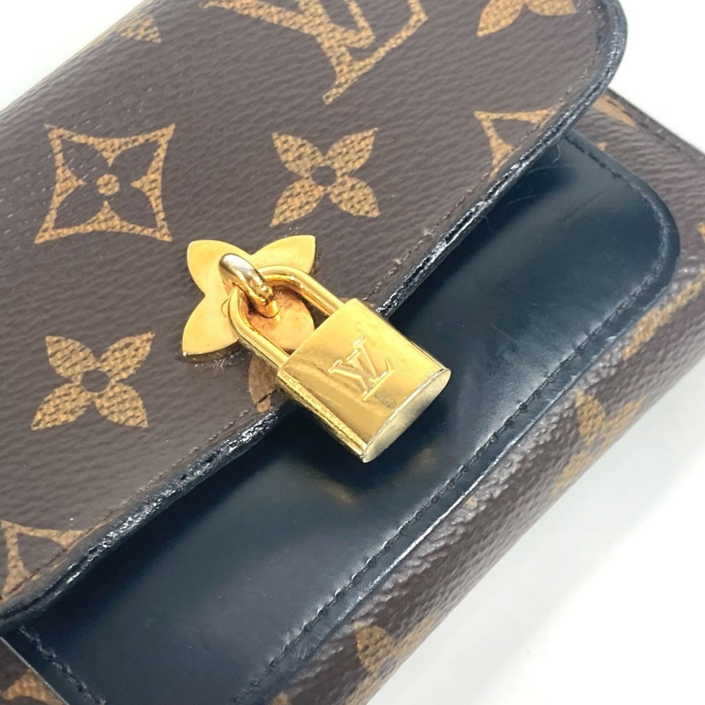 Louis Vuitton Monogram Black Brown Monogram Wallet (Tri-Fold)