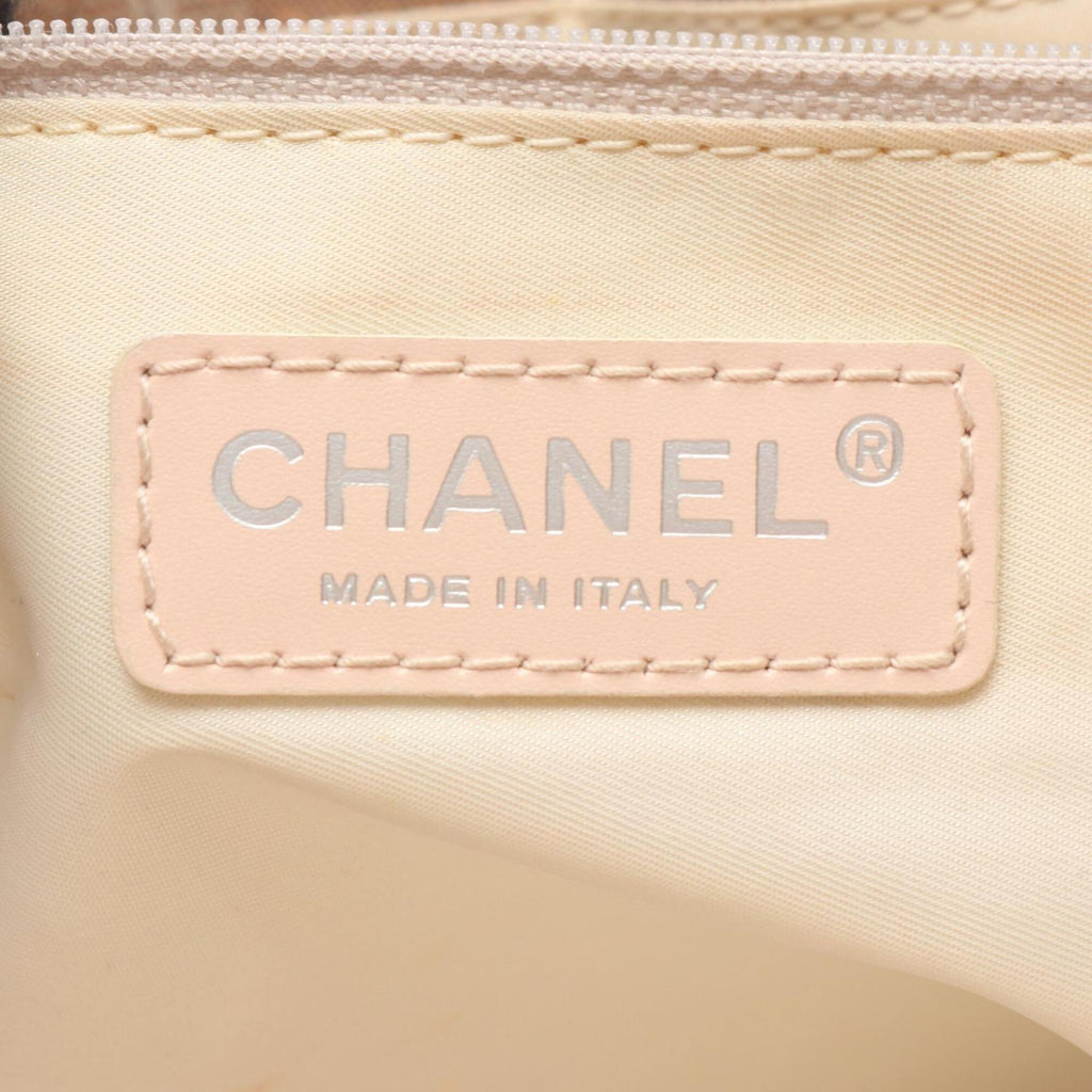Chanel 2.55 Pink Leather Nylon Canvas Handbag Tote Bag