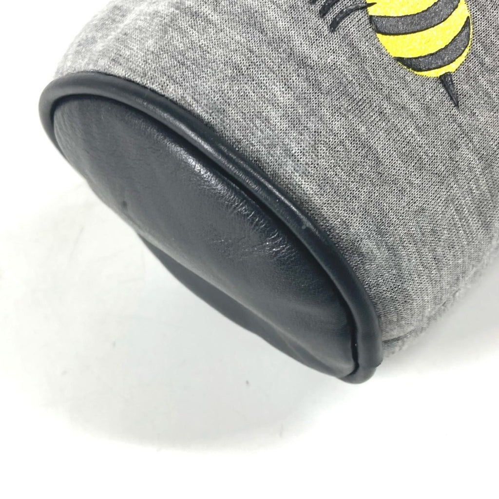 Fendi Gray Yellow Canvas Pouch