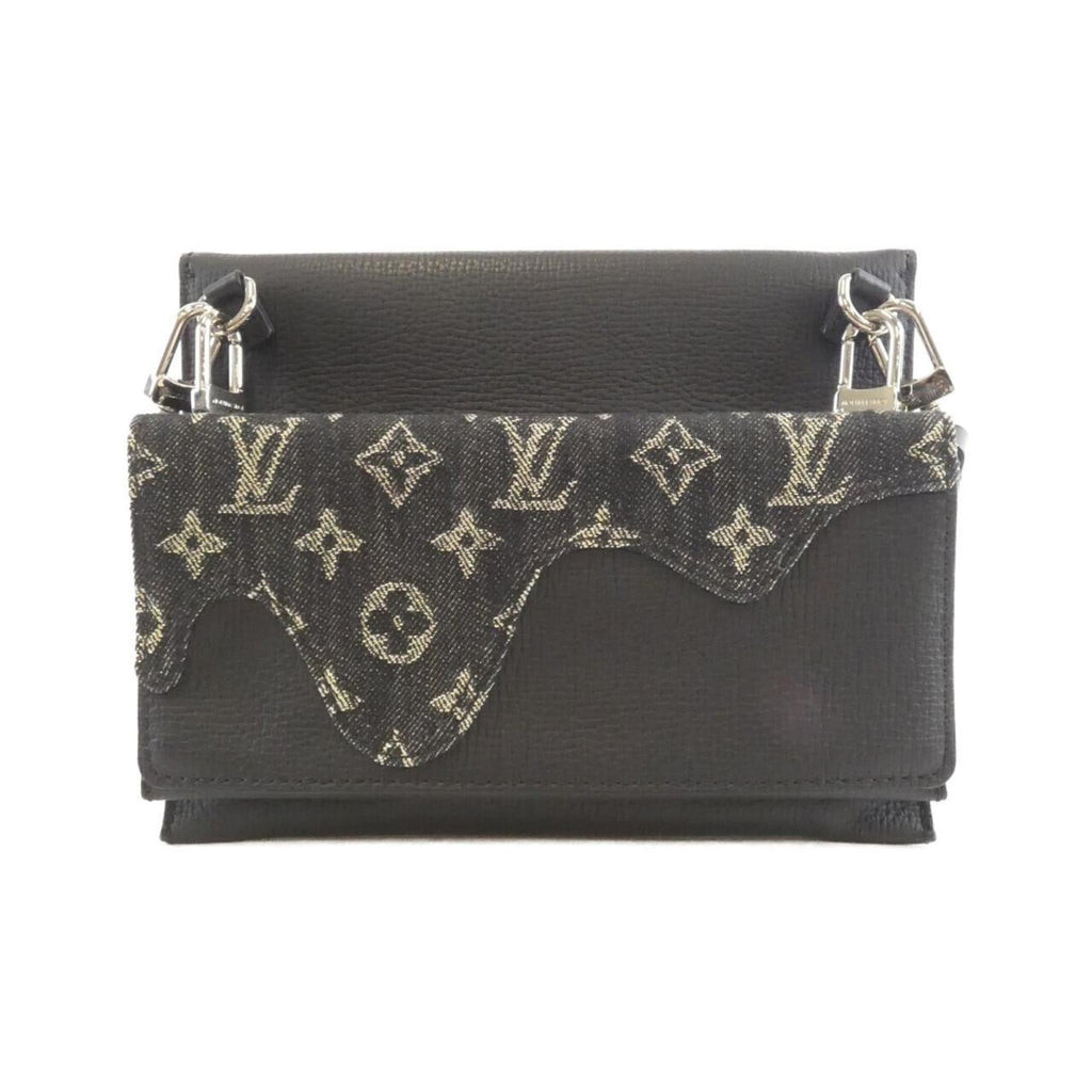 Louis Vuitton Black Monogram Monogram Monogram Denim Leather Shoulder Bag