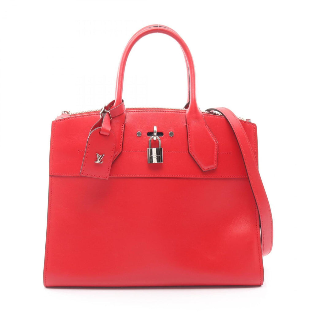Louis Vuitton Red Color Leather Handbag