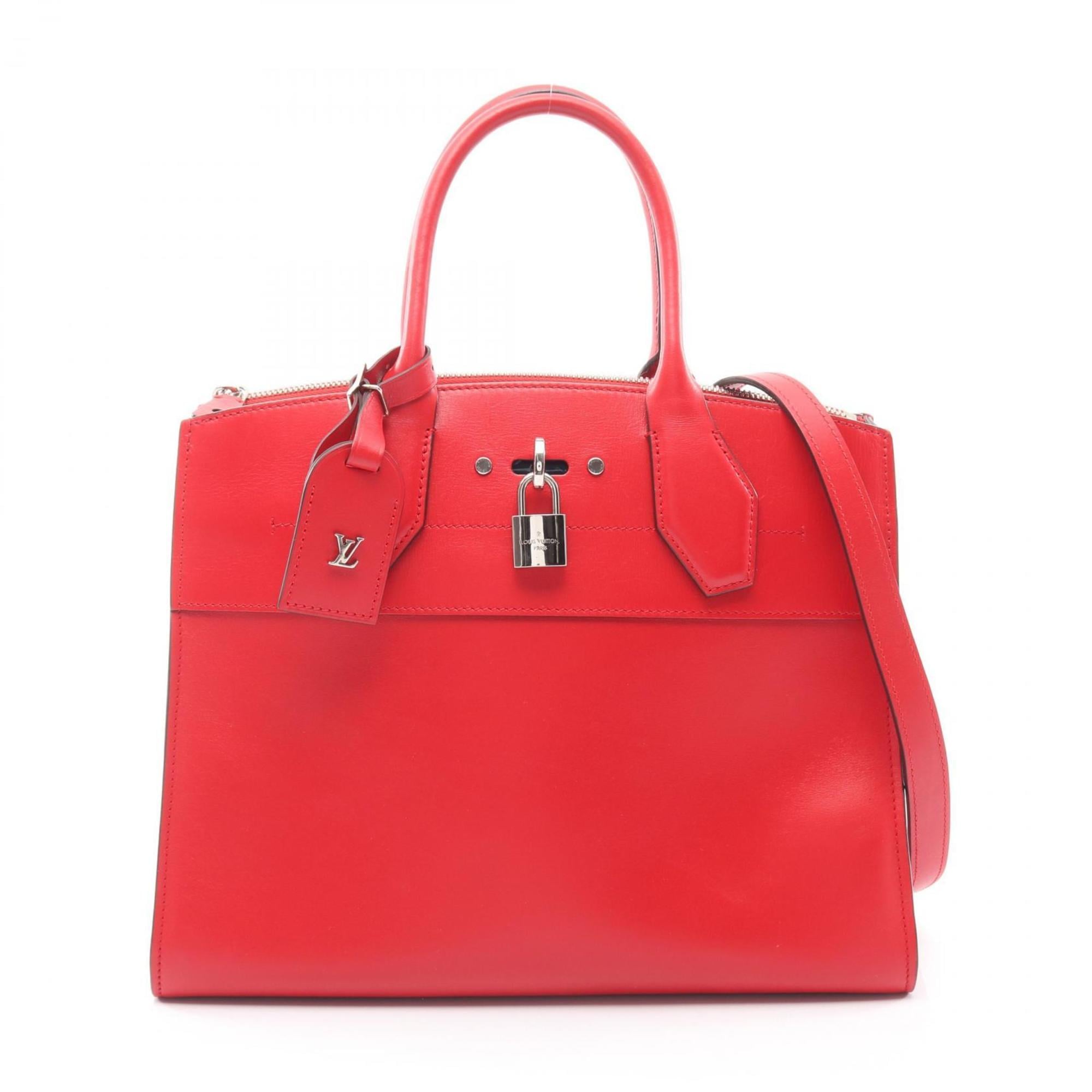 Louis Vuitton Red Color Leather Handbag