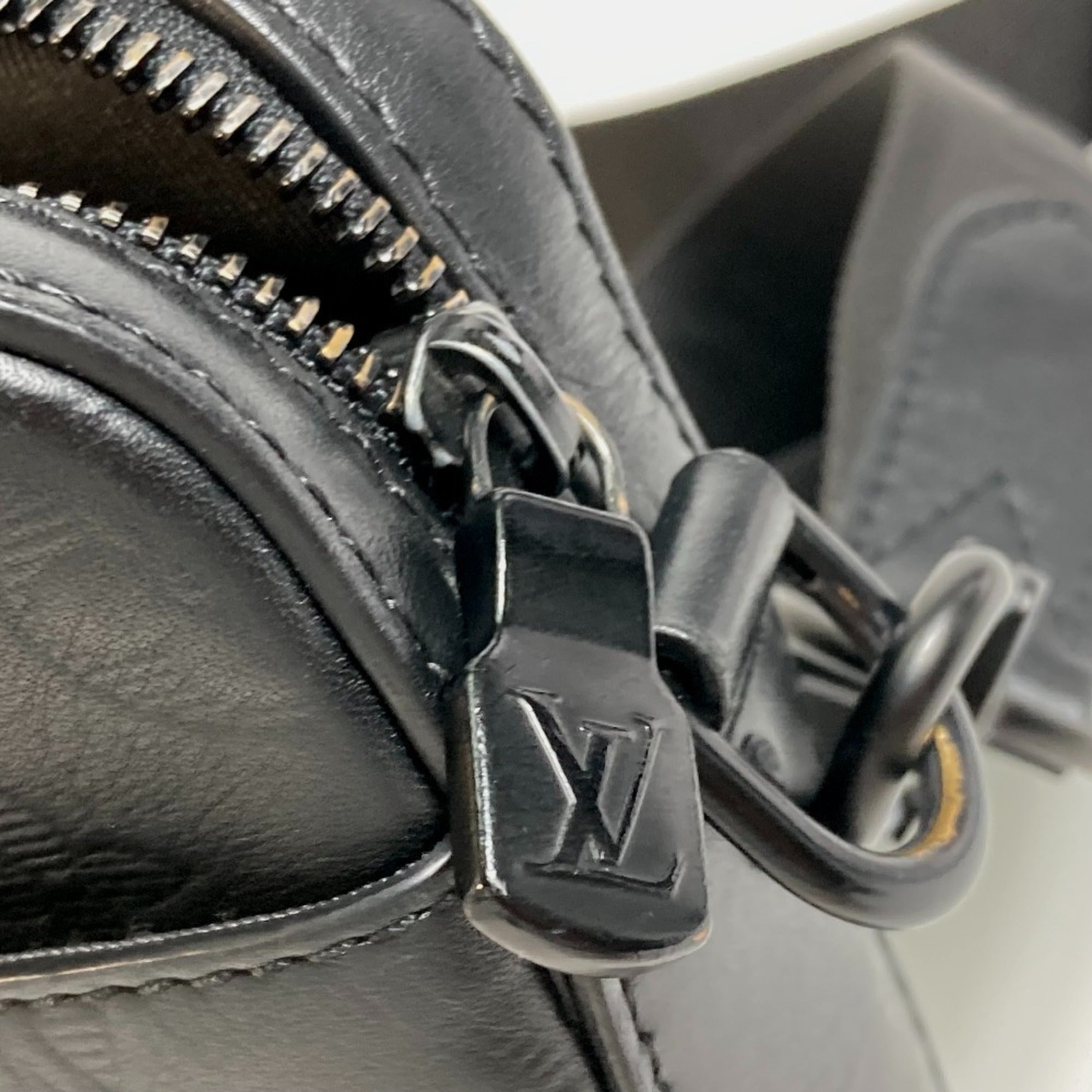 Louis Vuitton Black Monogram Shadow Shoulder Bag Sling Bag
