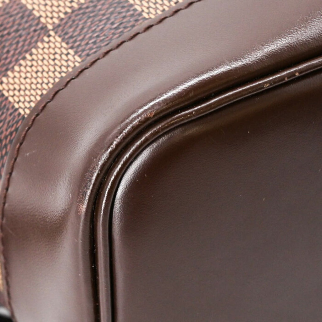 Louis Vuitton Brown Damier Canvas Damier Graphite Leather Backpack