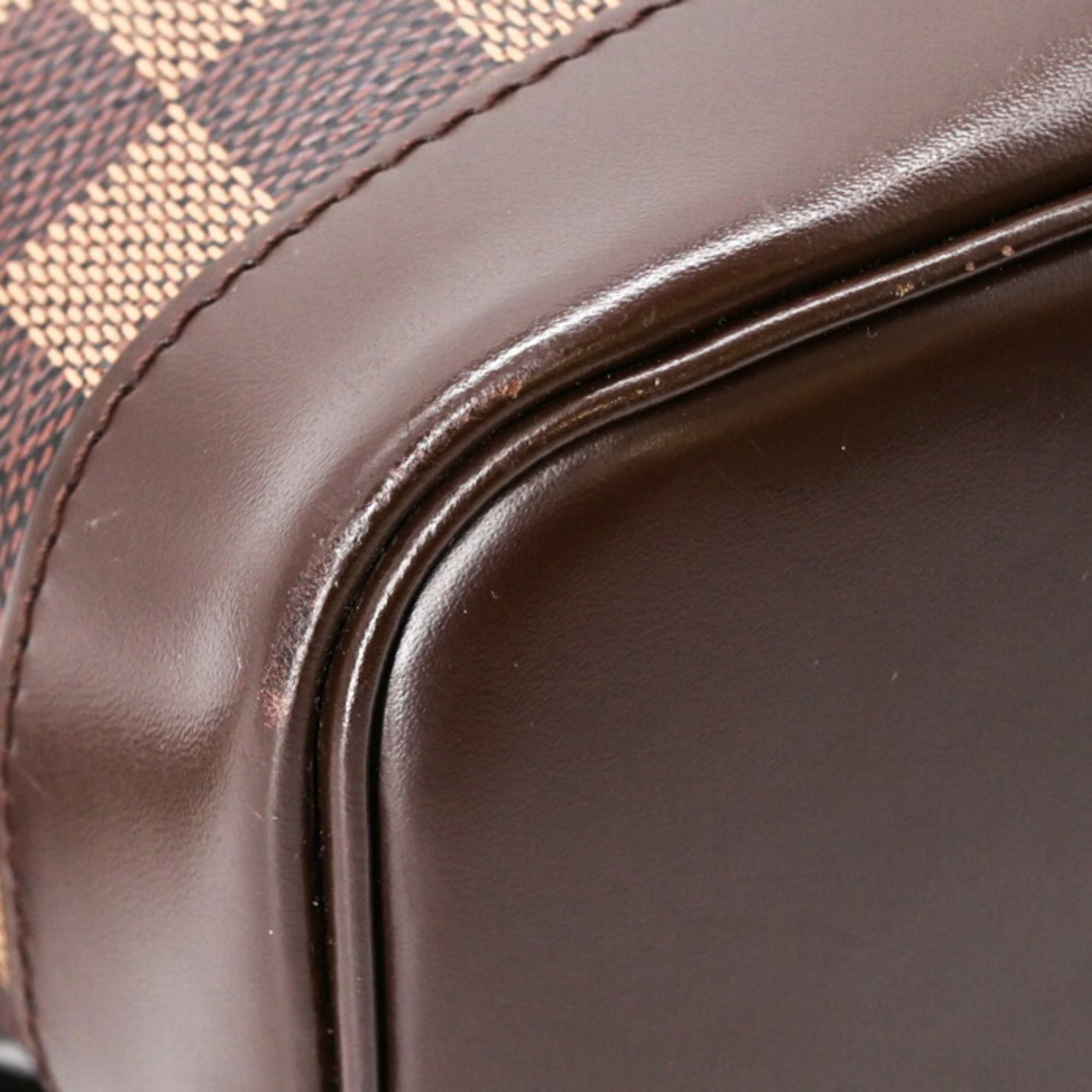Louis Vuitton Brown Damier Canvas Damier Graphite Leather Backpack