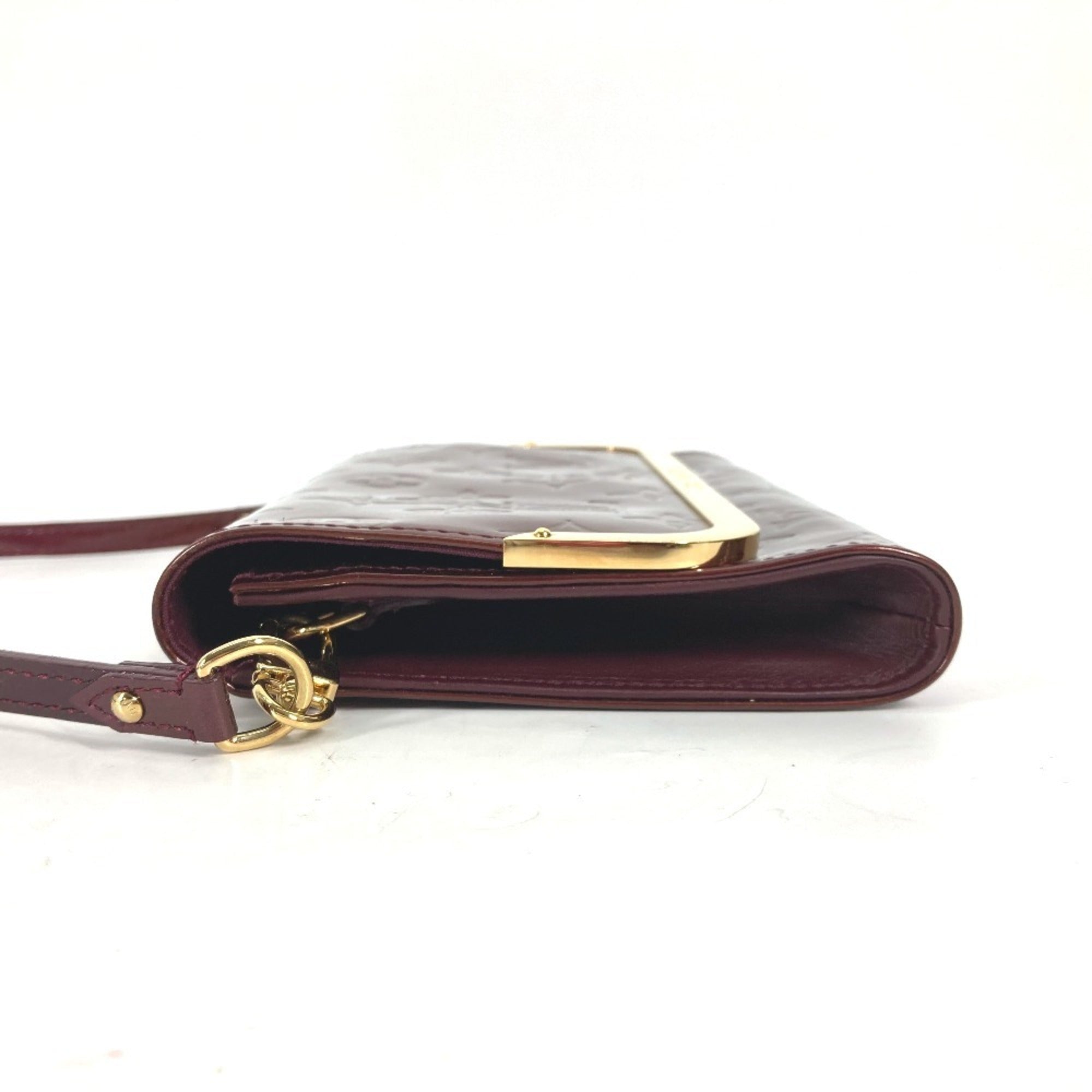 Louis Vuitton Monogram Vernis Purple Rouge Fauviste Monogram Vernis Clutch Bag Shoulder Bag
