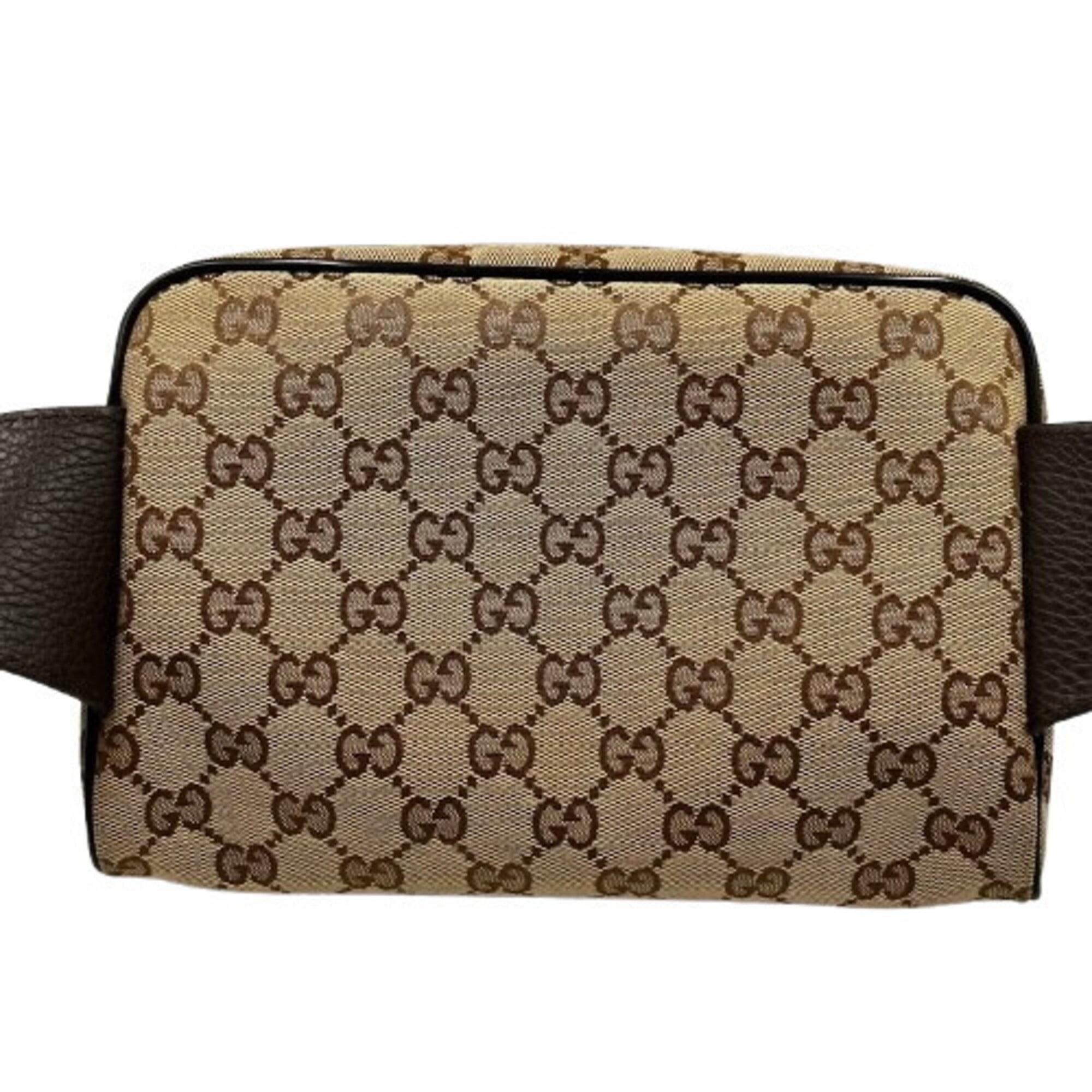 Gucci Gg Canvas Brown Gg Canvas Sling Bag (Pre-Owned)