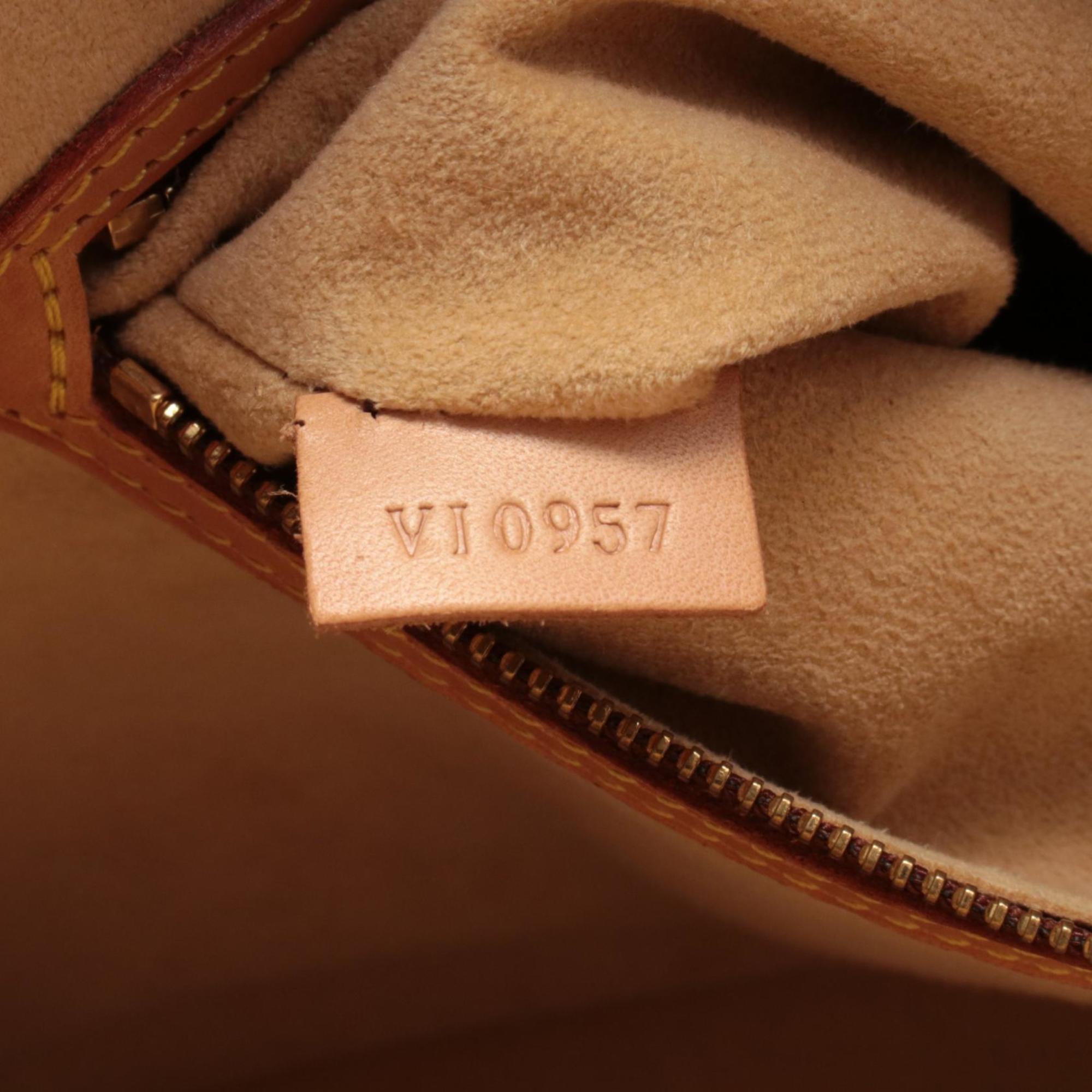 Louis Vuitton Brown Monogram Coated Canvas Leather Handbag Shoulder Bag