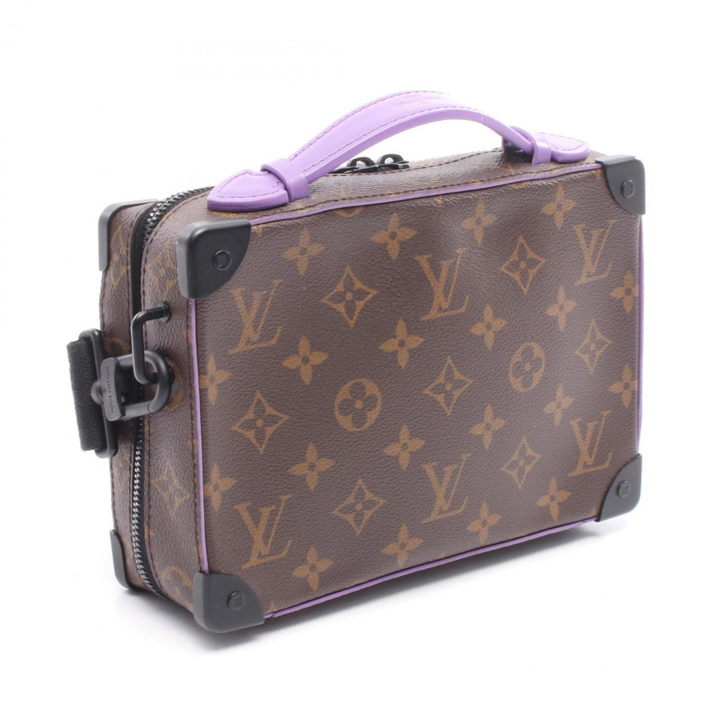 Louis Vuitton Brown Monogram Macassar Purple Coated Canvas Monogram Pvc Leather Handbag