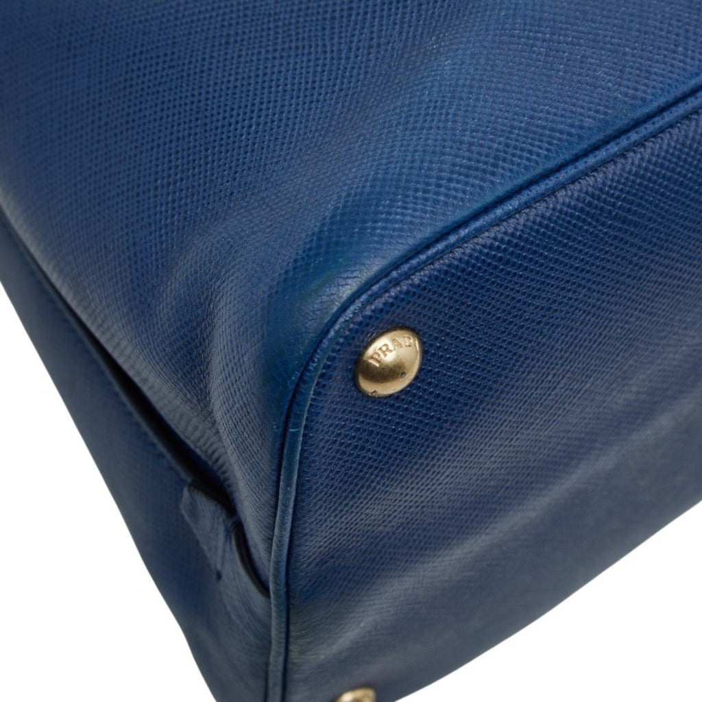 Prada Blue Leather Handbag