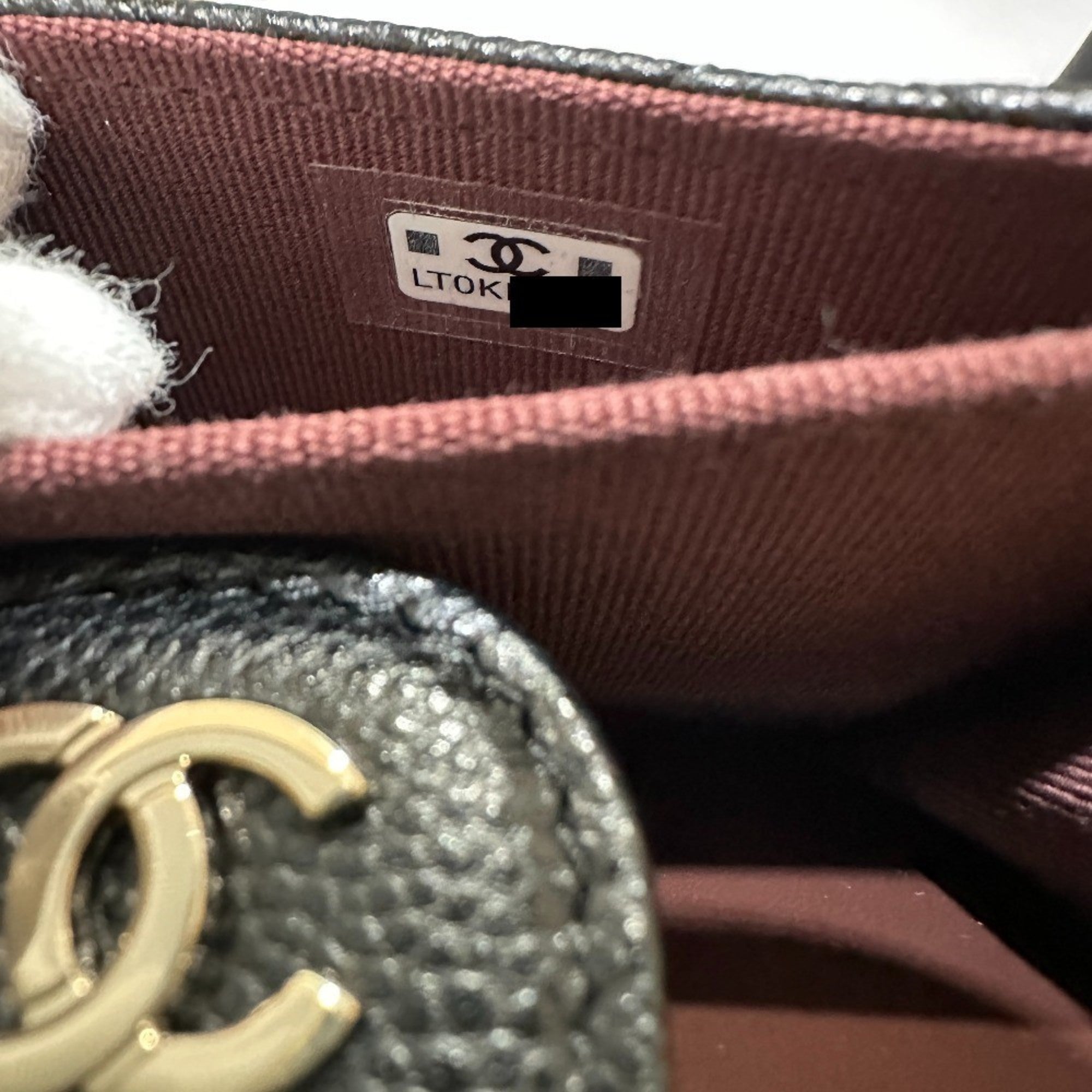 Chanel Matelasse Black Grained Calfskin Shoulder Bag