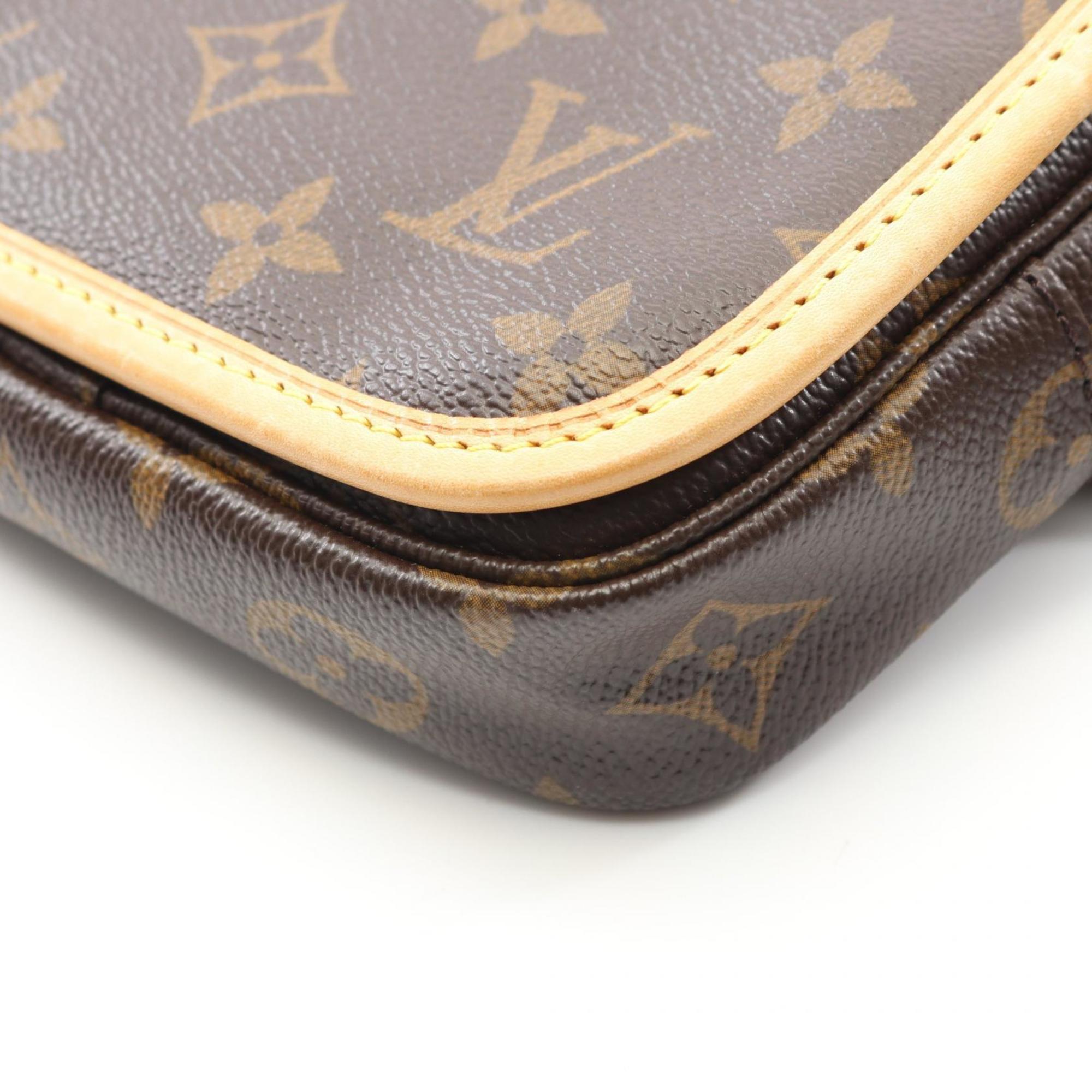 Louis Vuitton Brown Pvc Coated Canvas Leather Fanny Pack