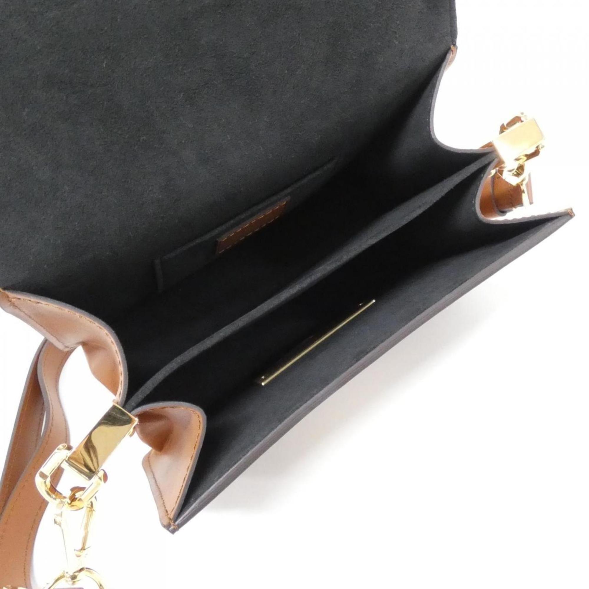 Louis Vuitton Marron Coated Canvas Shoulder Bag