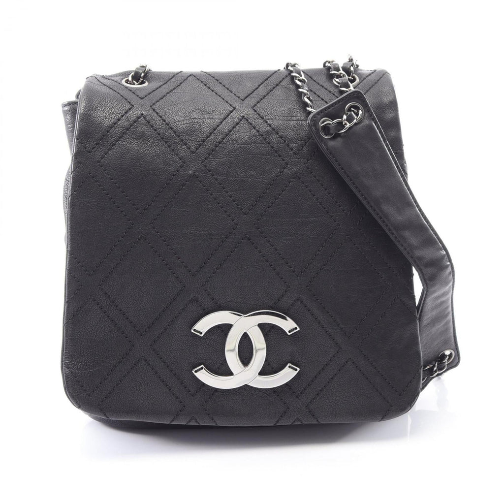 Chanel Black Leather Shoulder Bag