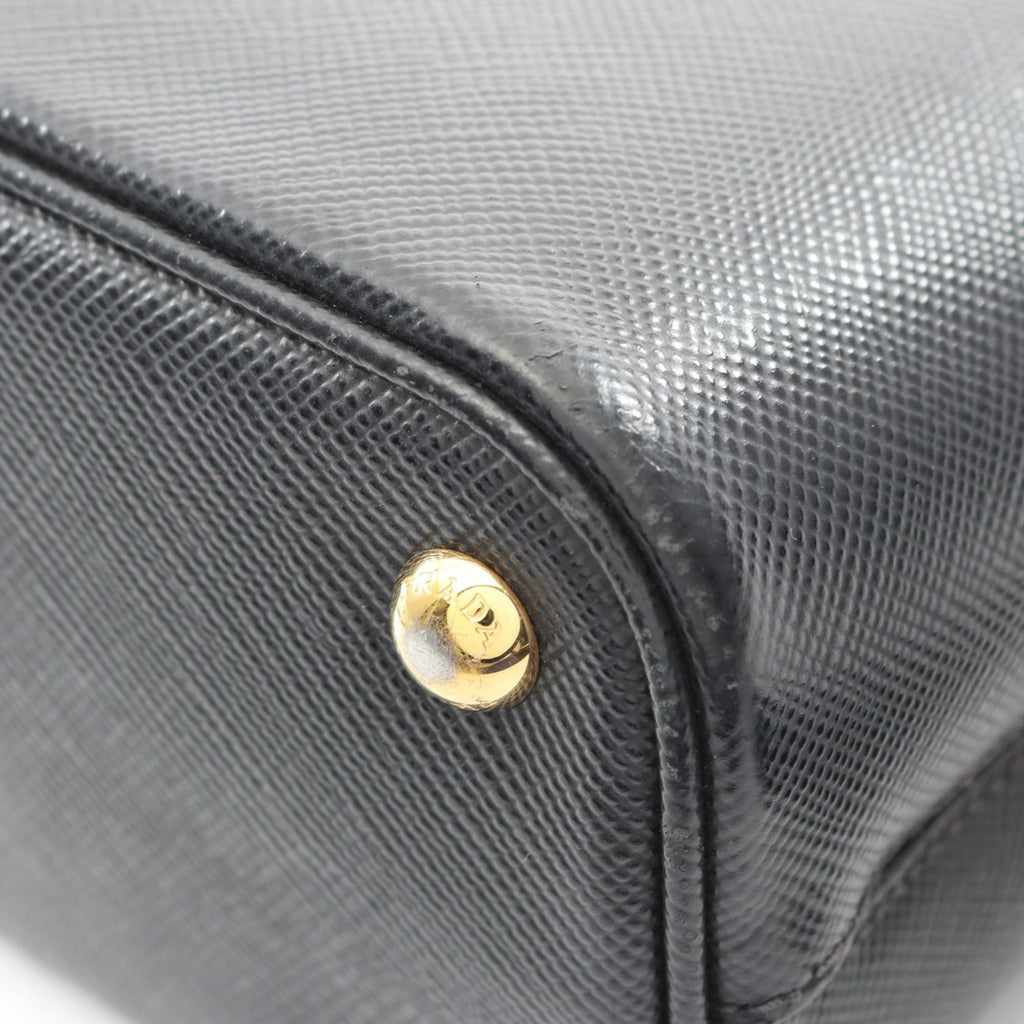 Prada Saffiano Black Leather Handbag