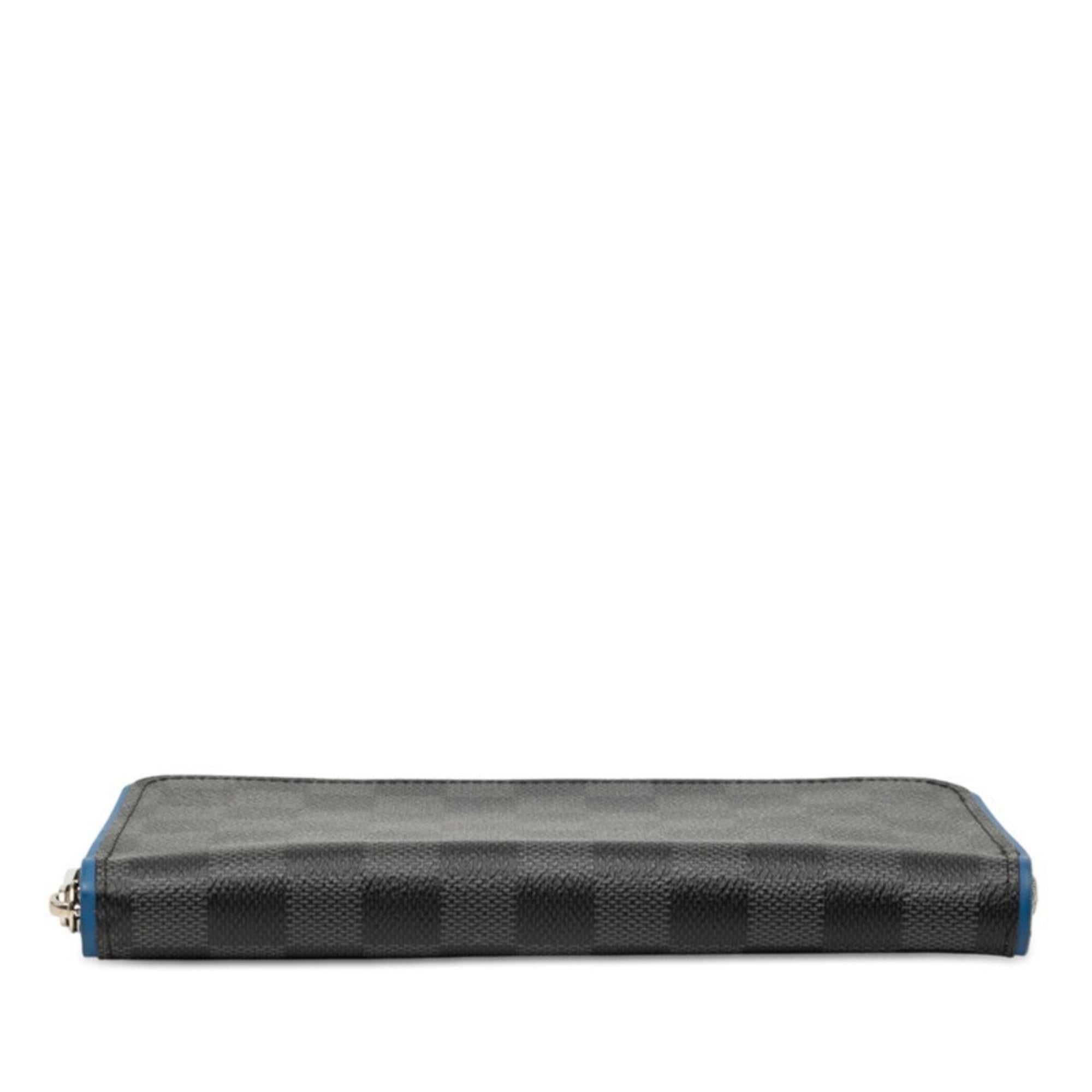 Louis Vuitton Damier Graphite Black Blue Damier Graphite Gray Damier Graphite Long Wallet