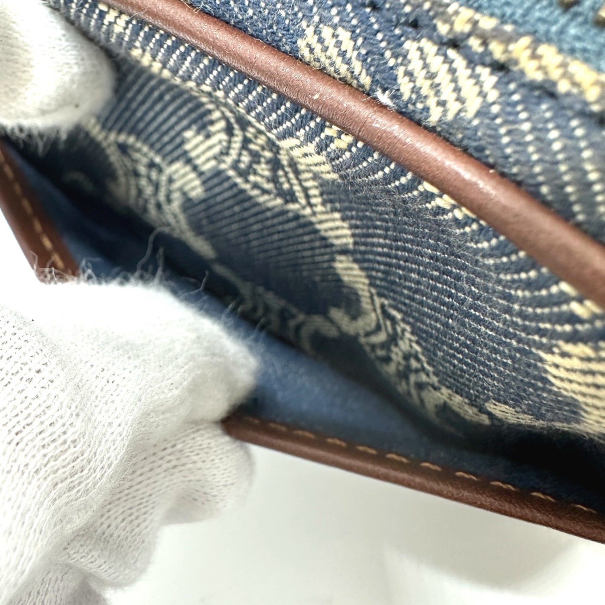 Celine Blue Denim Fanny Pack Pouch
