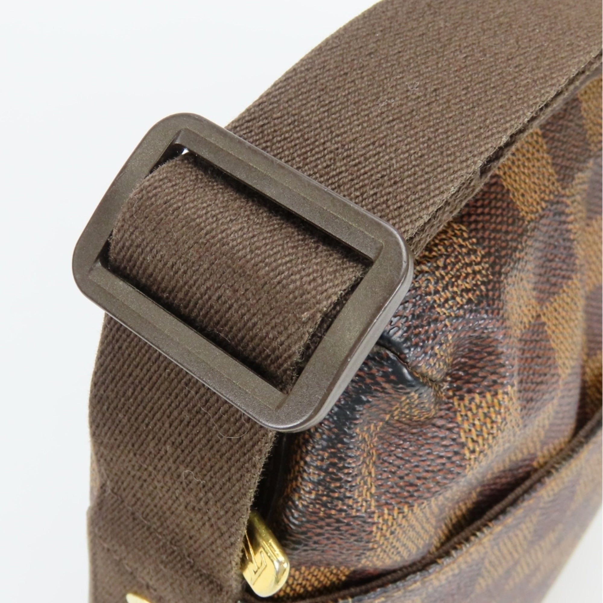 Louis Vuitton Damier Brown Damier Canvas Ebene Damier Canvas Leather Shoulder Bag