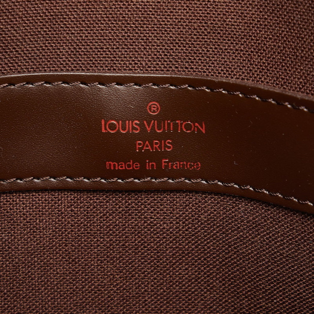 Louis Vuitton Brown Damier Canvas Pvc Leather Shoulder Bag