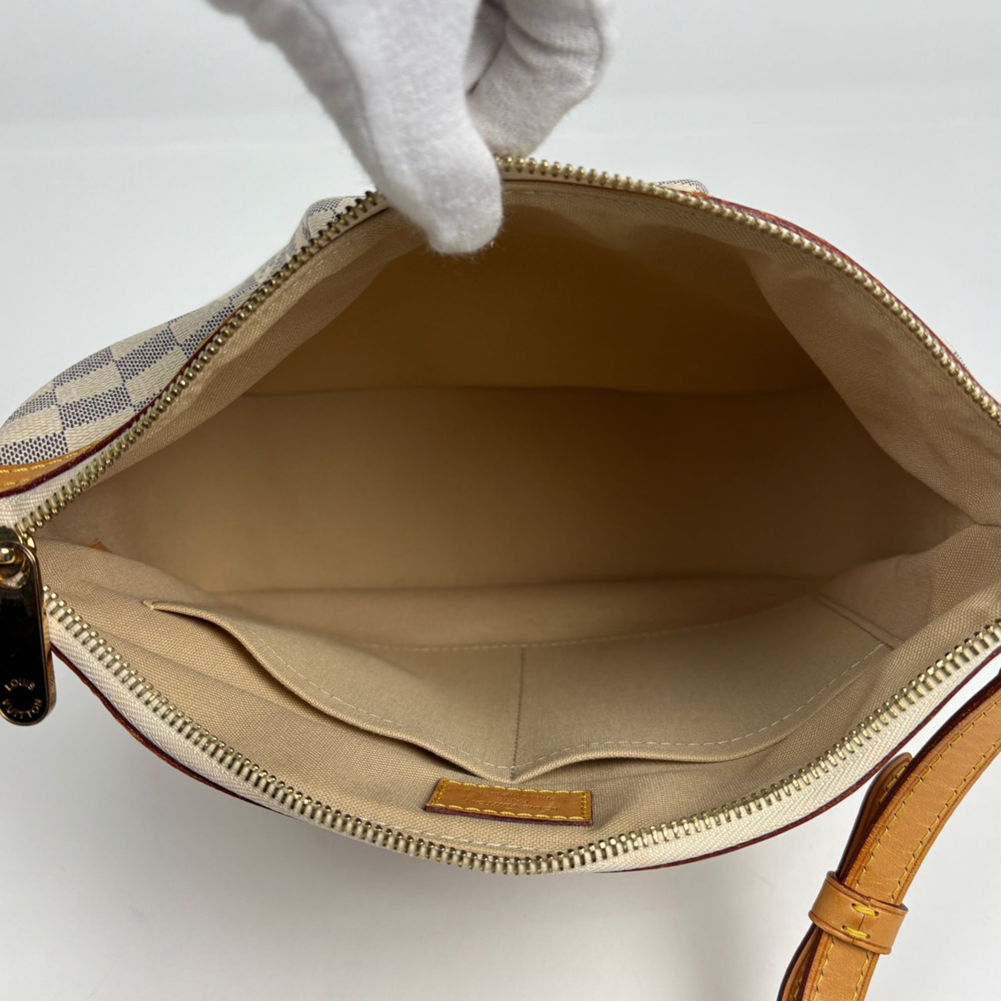 Louis Vuitton White Damier Azur Shoulder Bag