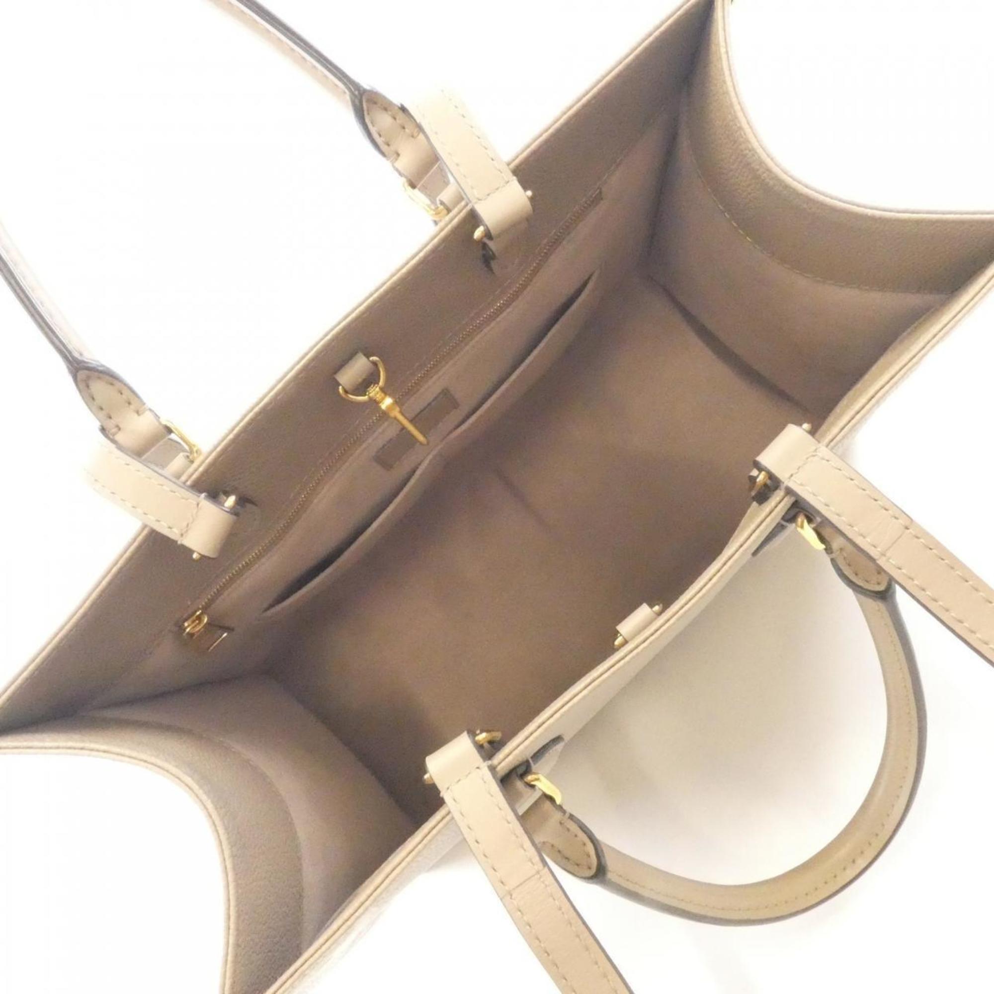 Louis Vuitton Beige Tourterelle Leather Handbag