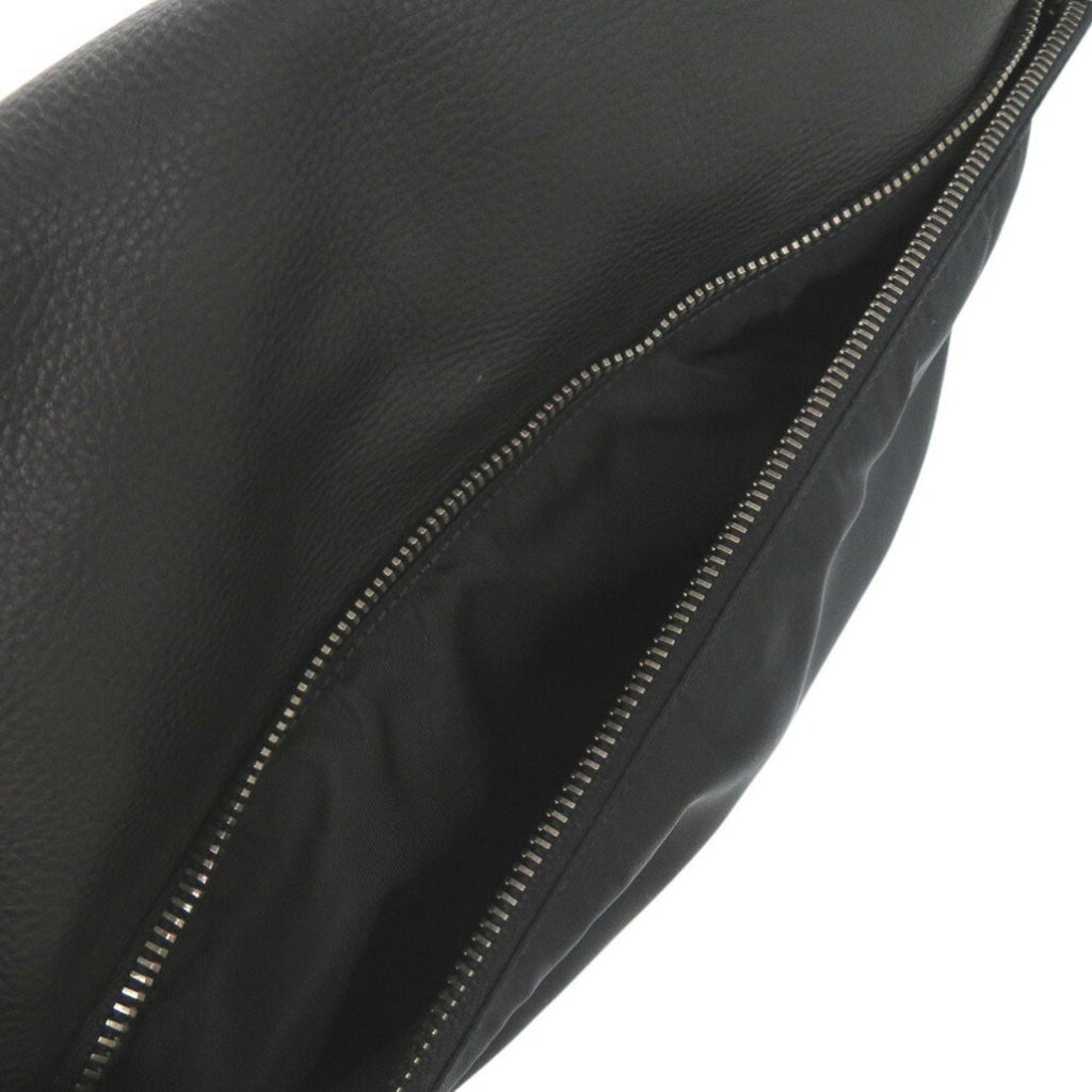 Prada Nero Leather Nylon Messenger Bag Shoulder Bag