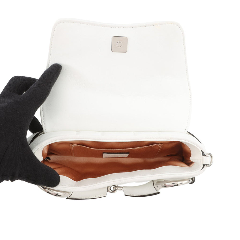 Gucci White Leather Handbag (Pre-Owned)