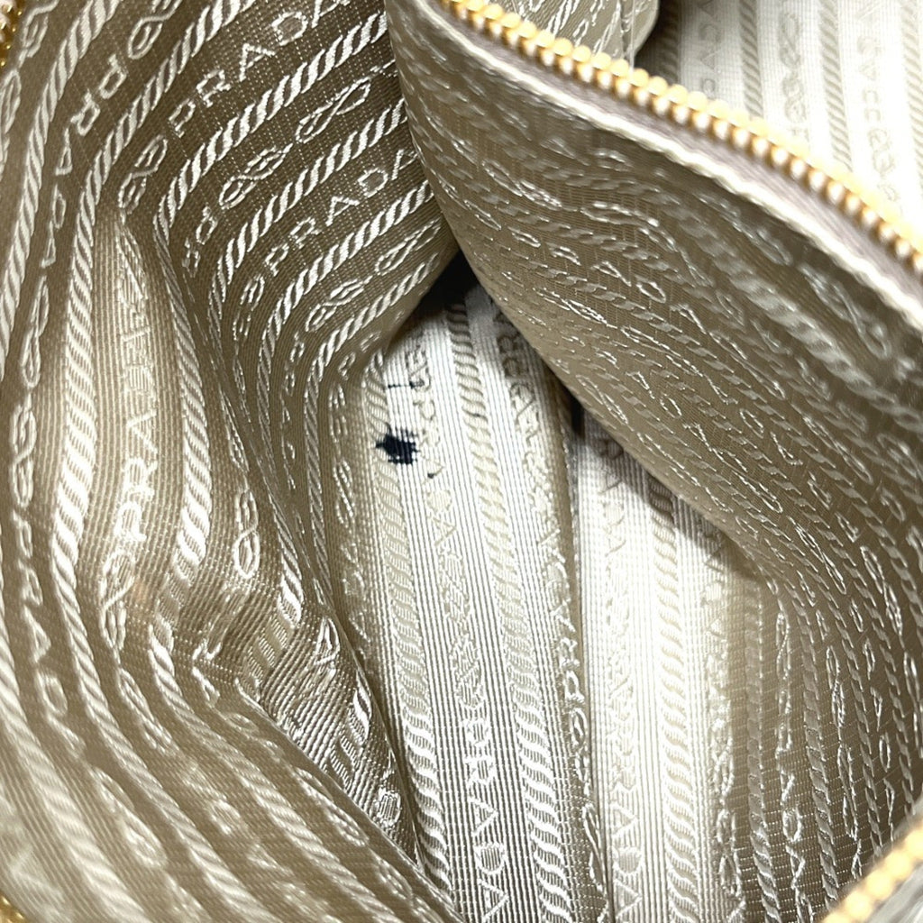 Prada Blue Canapa Handbag Tote Bag