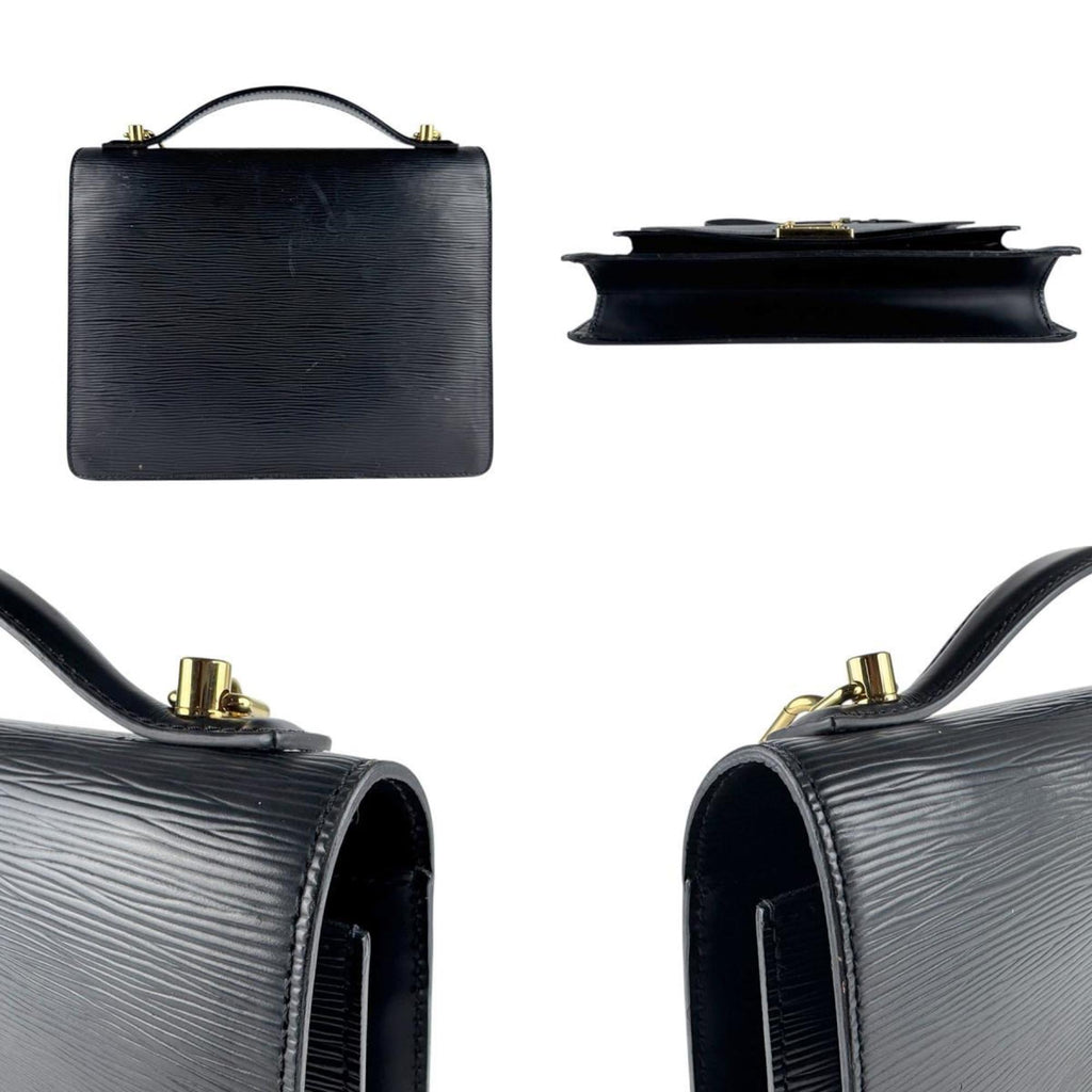 Louis Vuitton Black Galle Epi Leather Handbag Shoulder Bag
