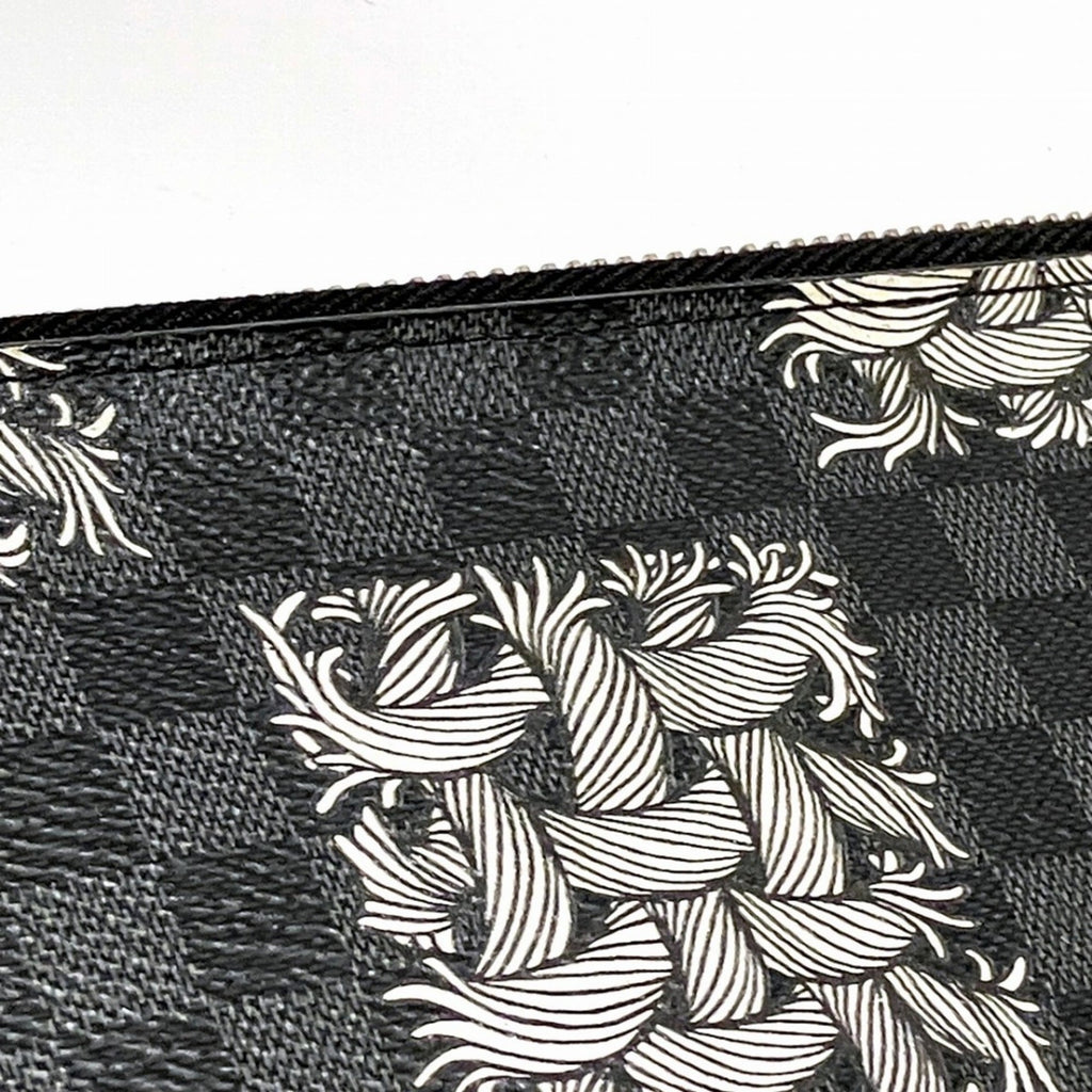 Louis Vuitton Black Pvc Clutch Bag Pochette