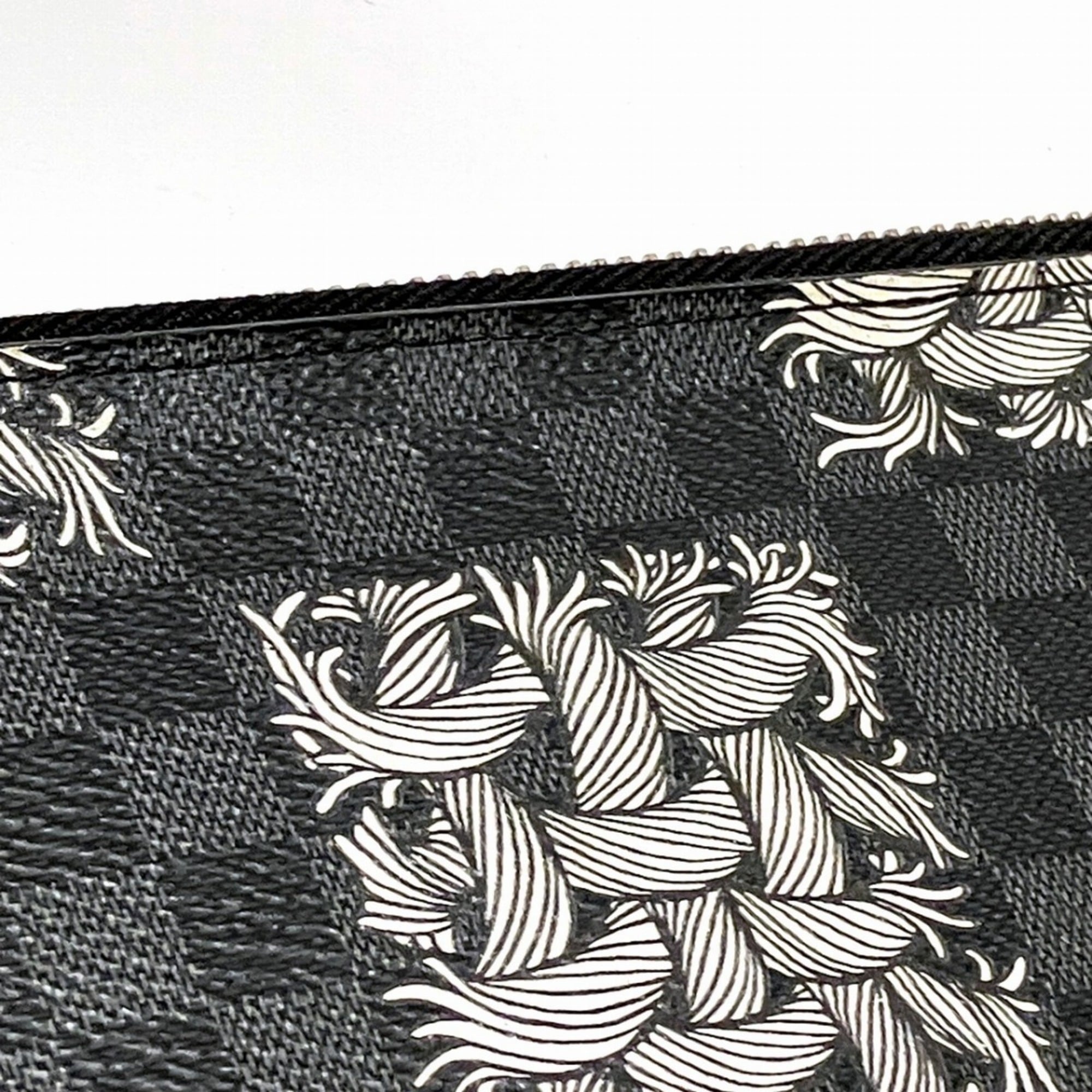 Louis Vuitton Black Pvc Clutch Bag Pochette
