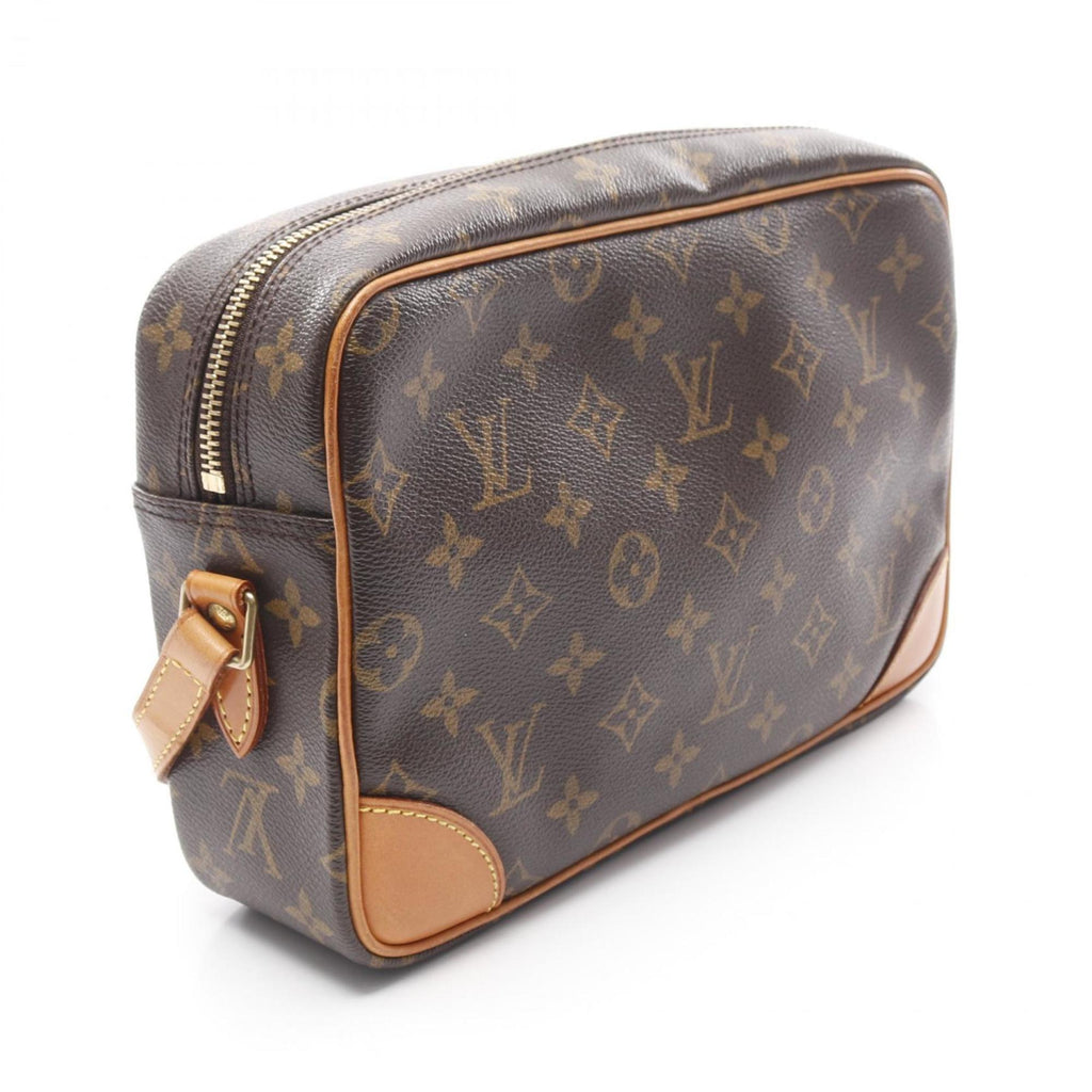 Louis Vuitton Brown Coated Canvas Shoulder Bag