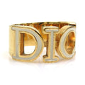 Christian Dior Gold Metal Band Ring (Pre-Owned)