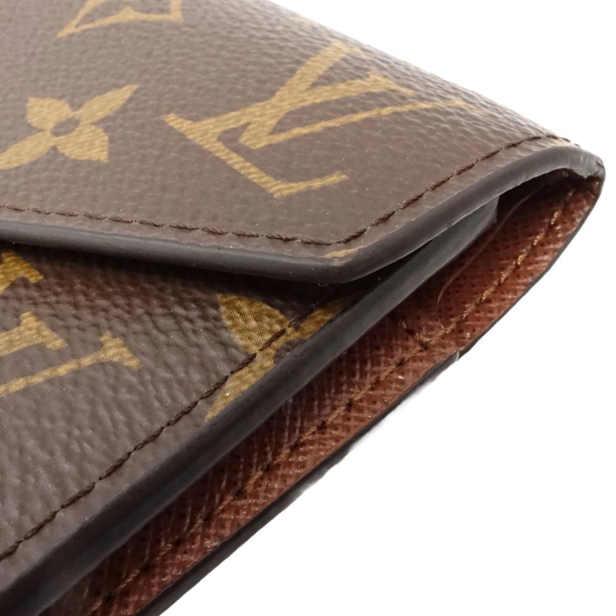 Louis Vuitton Brown Canvas Wallet (Tri-Fold)