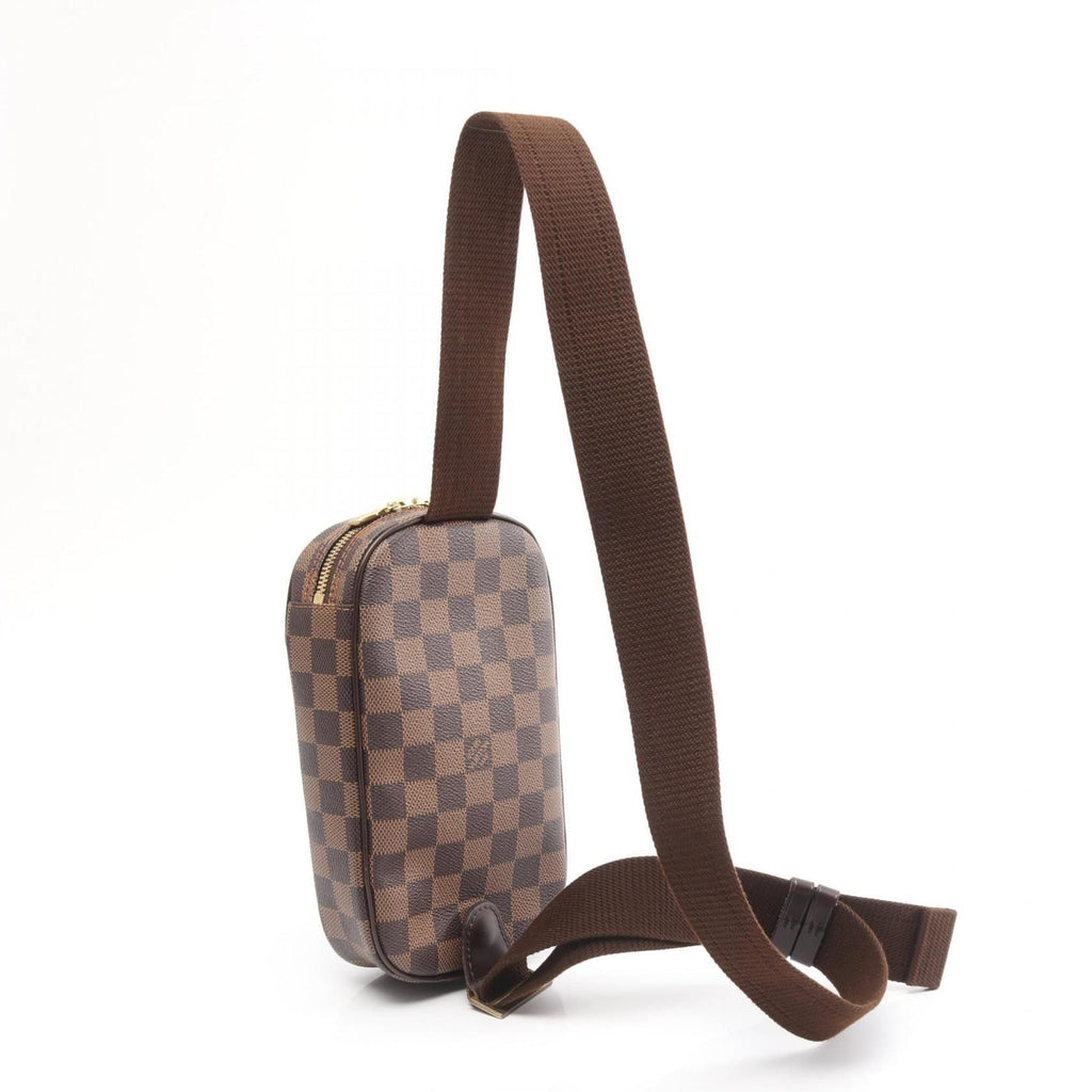 Louis Vuitton Brown Damier Canvas Coated Canvas Leather Fanny Pack Sling Bag