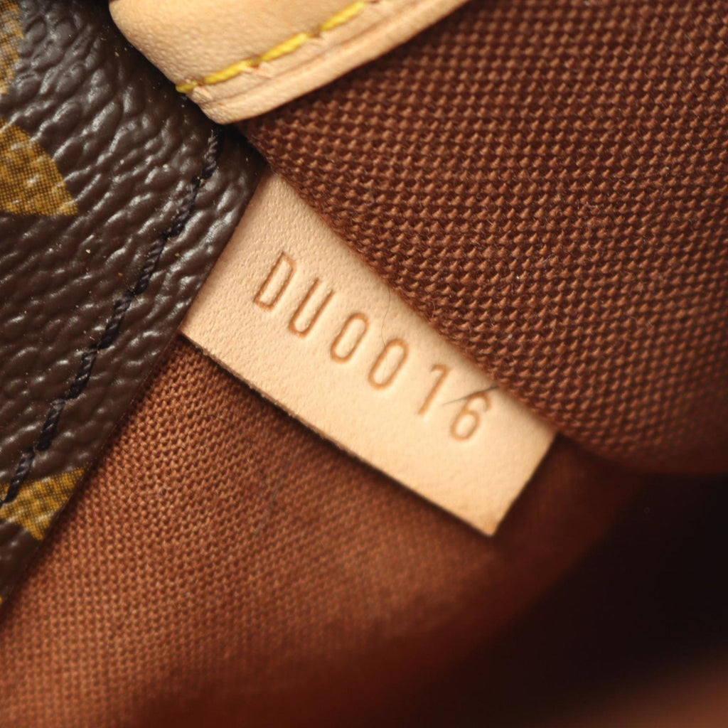 Louis Vuitton Brown Pvc Monogram Coated Canvas Leather Shoulder Bag