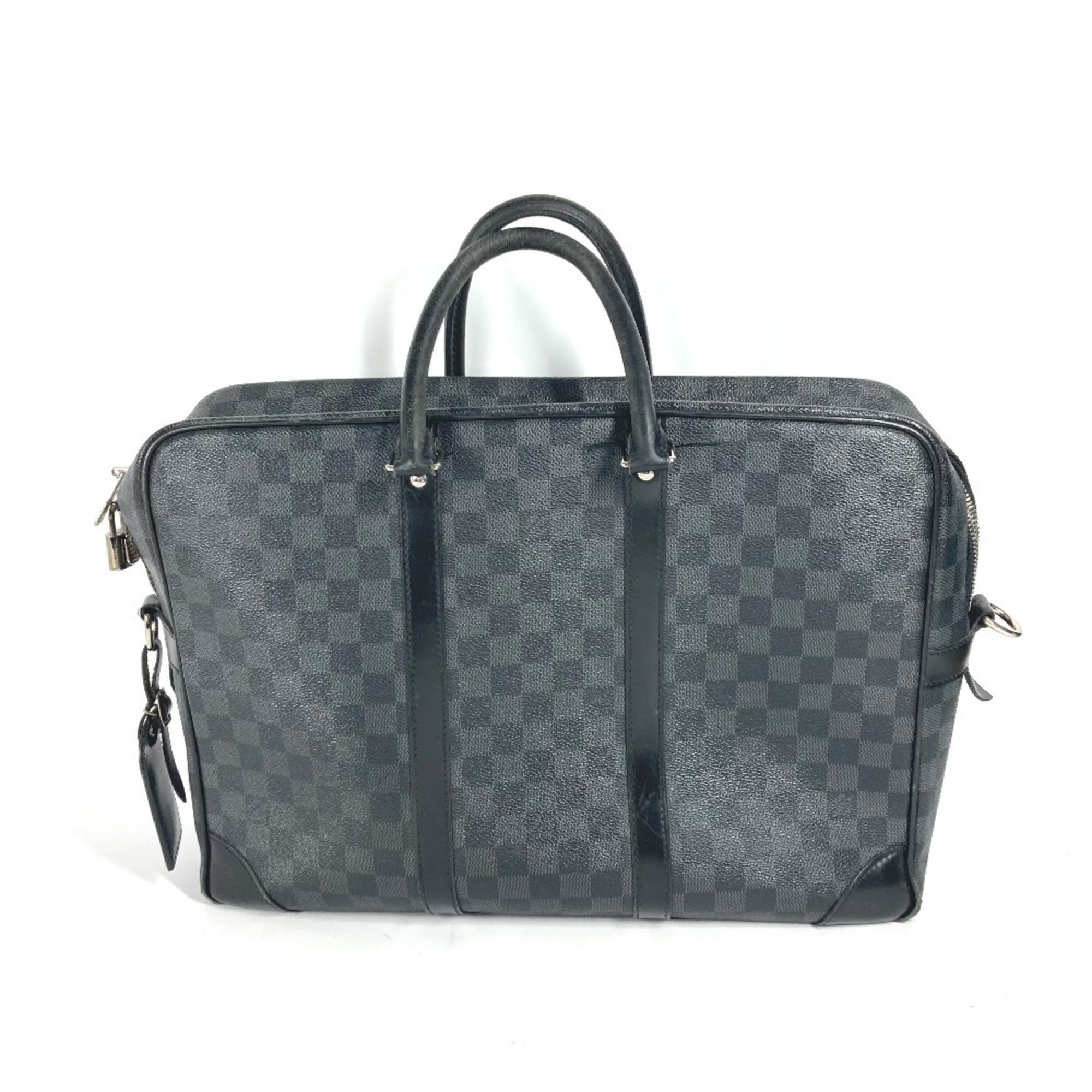 Louis Vuitton Black Damier Graphite Handbag Tote Bag