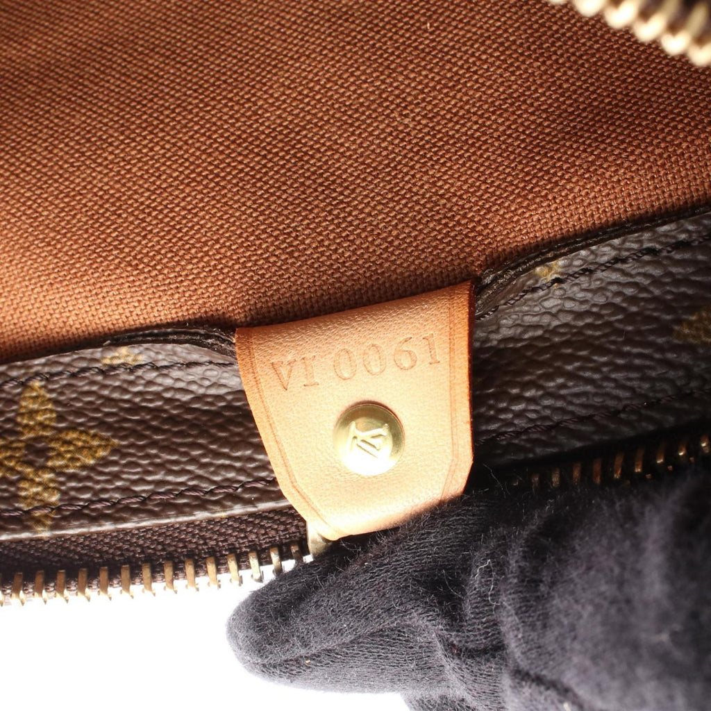 Louis Vuitton Brown Coated Canvas Pvc Monogram Leather Shoulder Bag