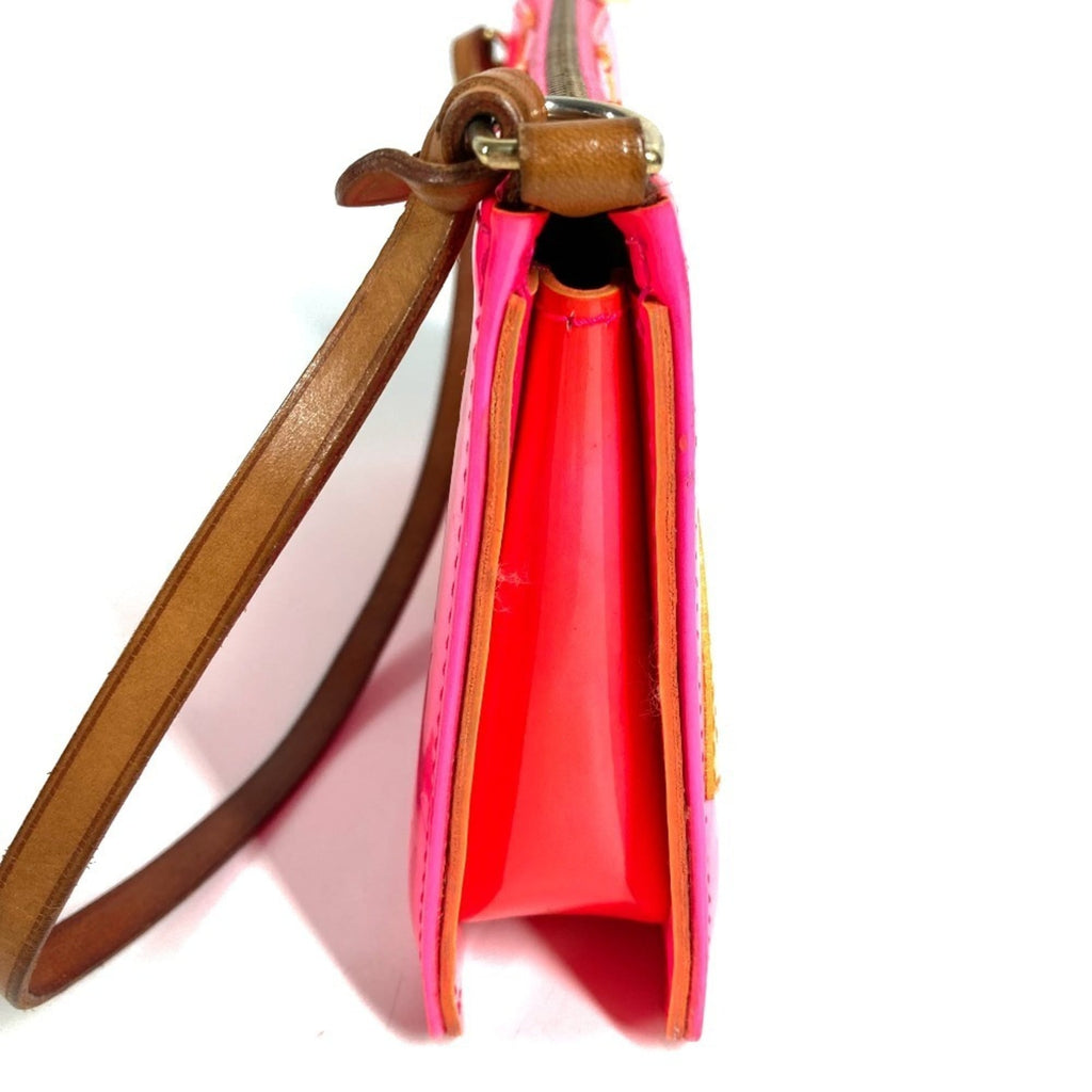 Louis Vuitton Pink Monogram Vernis Handbag Pouch Shoulder Bag