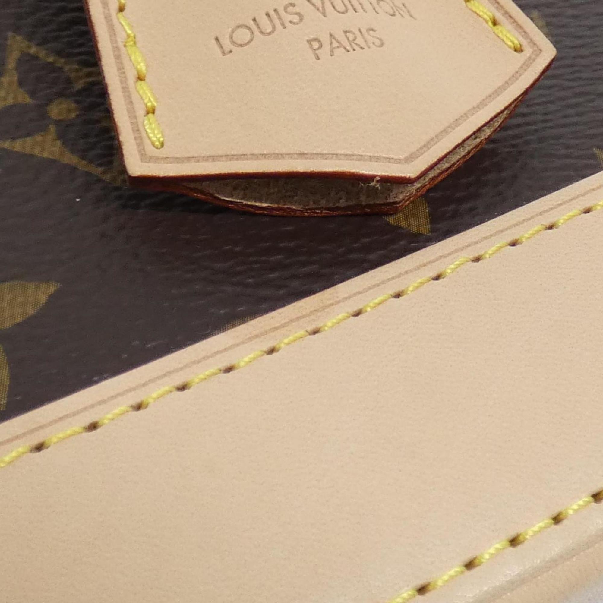 Louis Vuitton Marron Coated Canvas Handbag