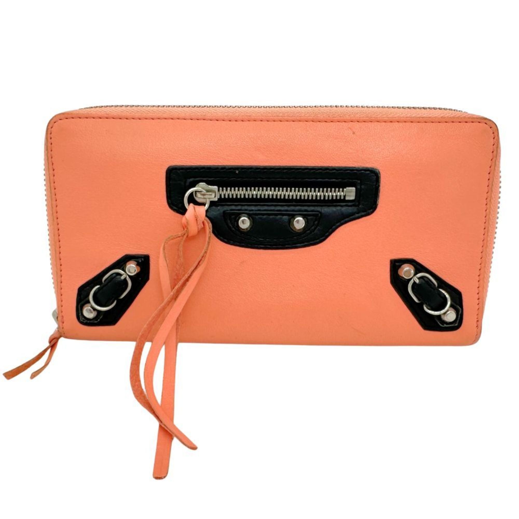 Balenciaga Pink Leather Coin Purse/Coin Case