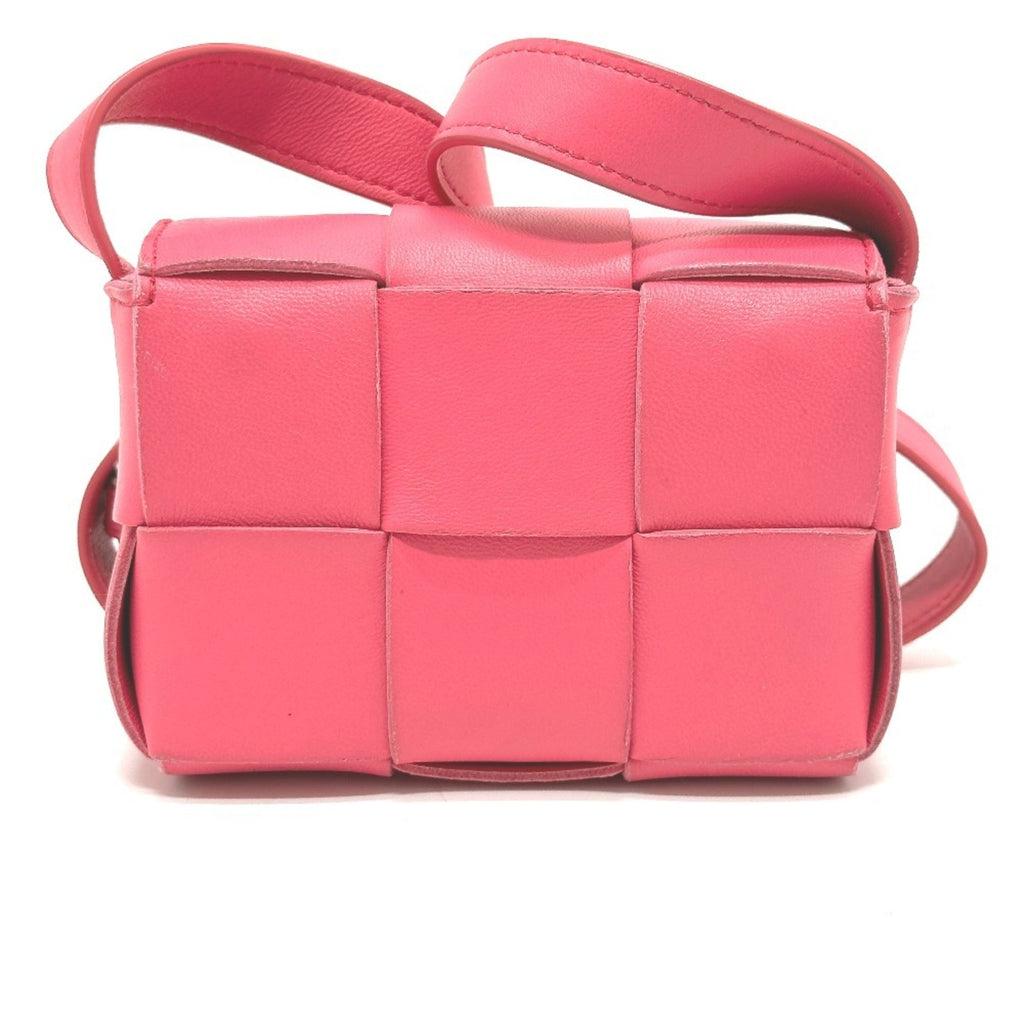 Bottega Veneta Pink Leather Pochette Shoulder Bag