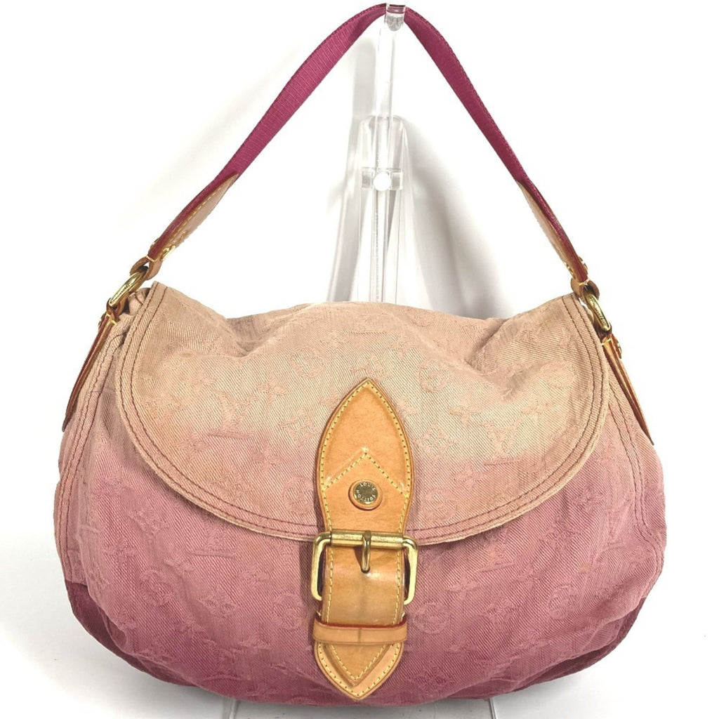 Louis Vuitton Monogram Denim Pink Rouge Fauviste Monogram Denim Shoulder Bag