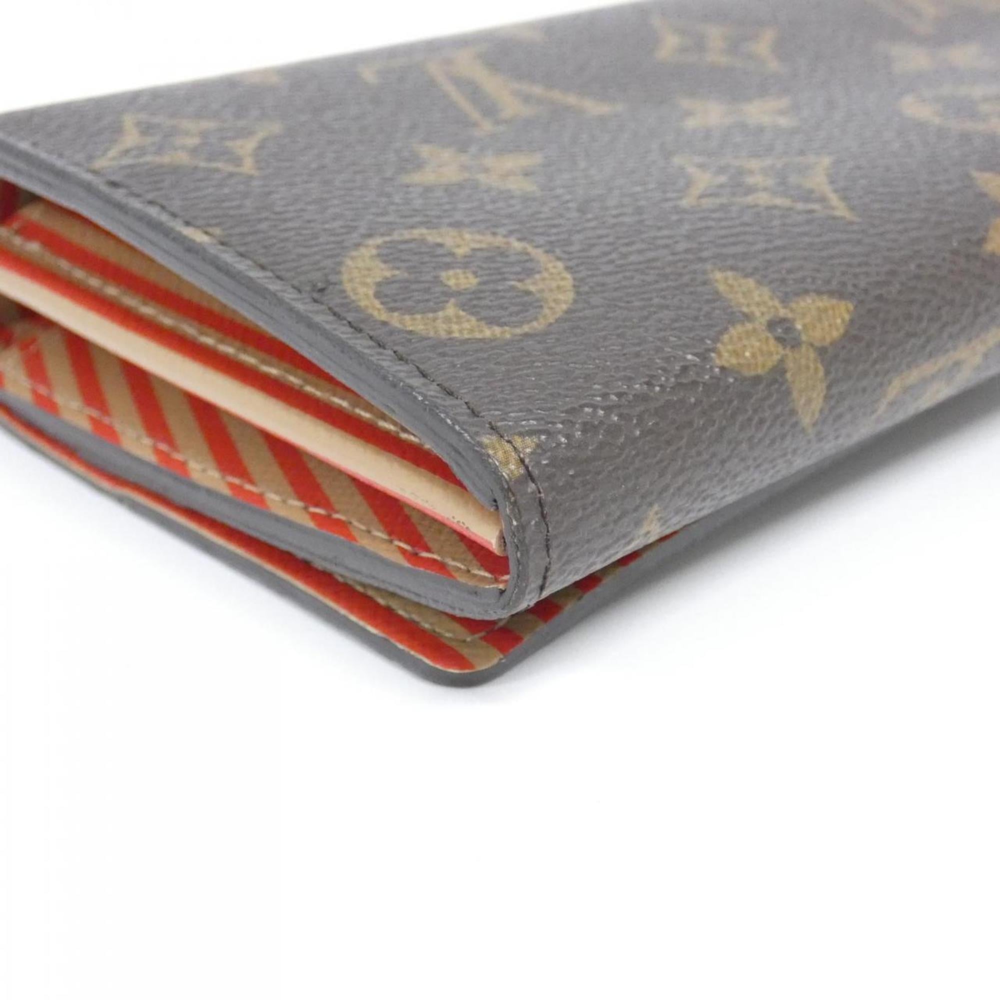Louis Vuitton Brown Coated Canvas Long Wallet