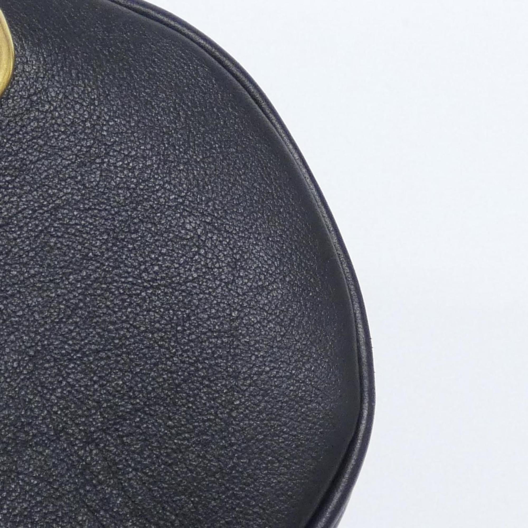 Louis Vuitton Black Leather Shoulder Bag